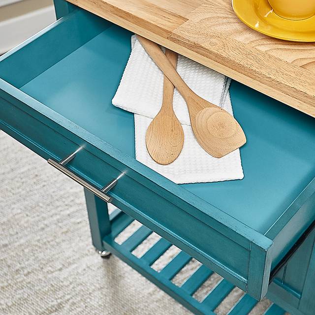 Gwendoline Teal Bar Cart - Thumbnail - Image 5