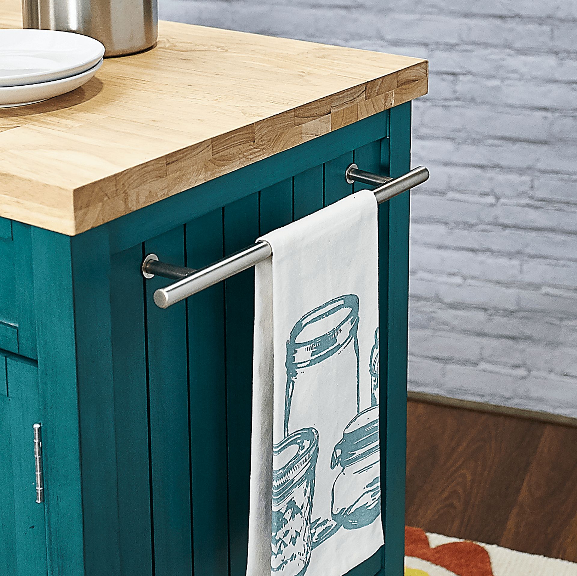 Gwendoline Teal Bar Cart - Image 6