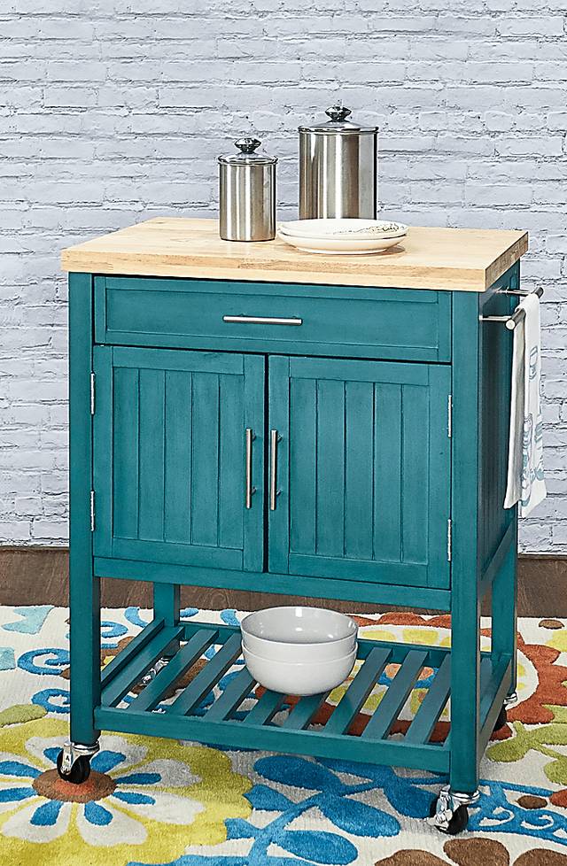 Gwendoline Teal Bar Cart - Thumbnail - Image 9