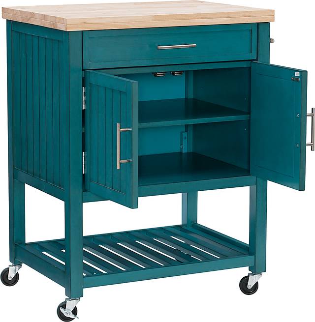 Gwendoline Teal Bar Cart - Thumbnail - Image 4