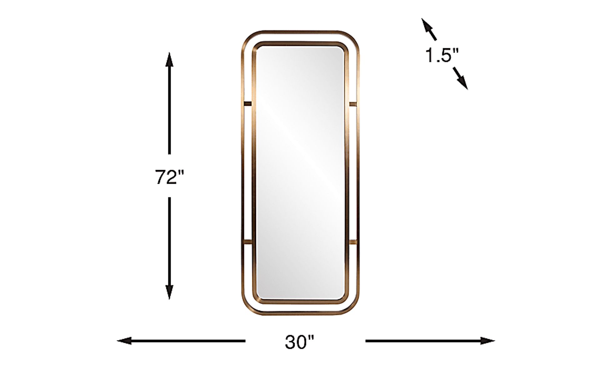 Dimension Image. Please refer to the Dimension Tab on this page for dimension details.