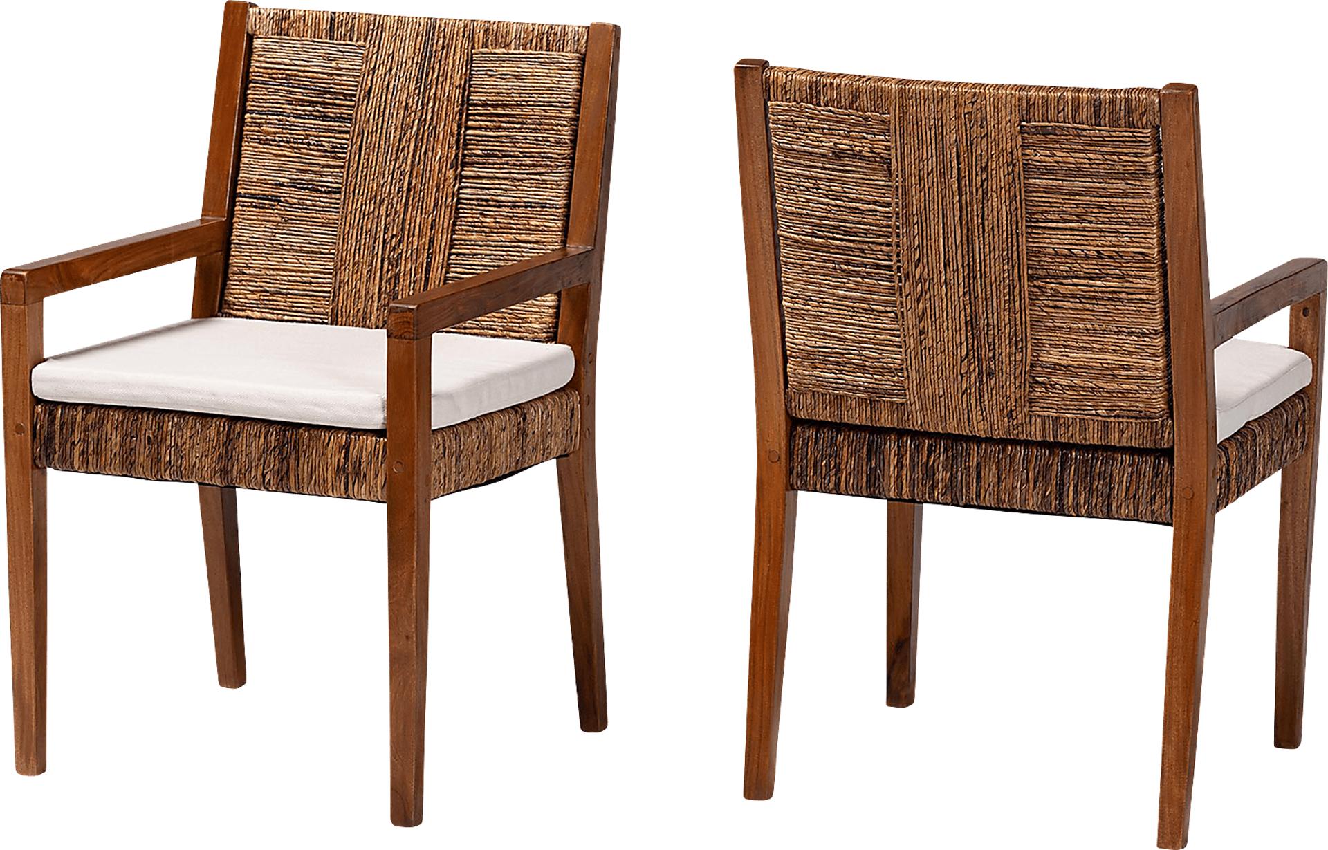 Gwenrel Brown Arm Chair, Set of 2