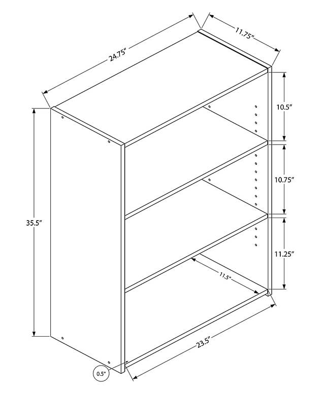 Gwynnwood White Bookcase - Thumbnail - Image 3