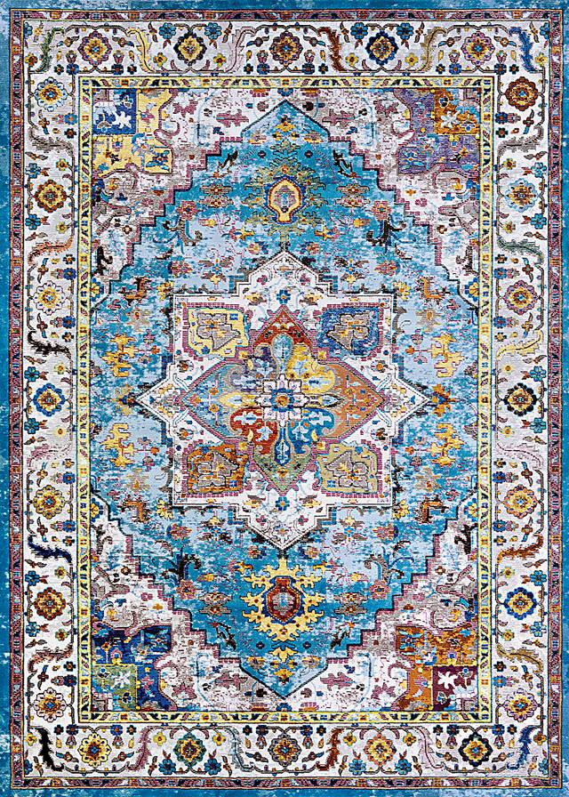 Gypsy Cove Blue 3'6 x 5'6 Rug - Thumbnail - Image 1