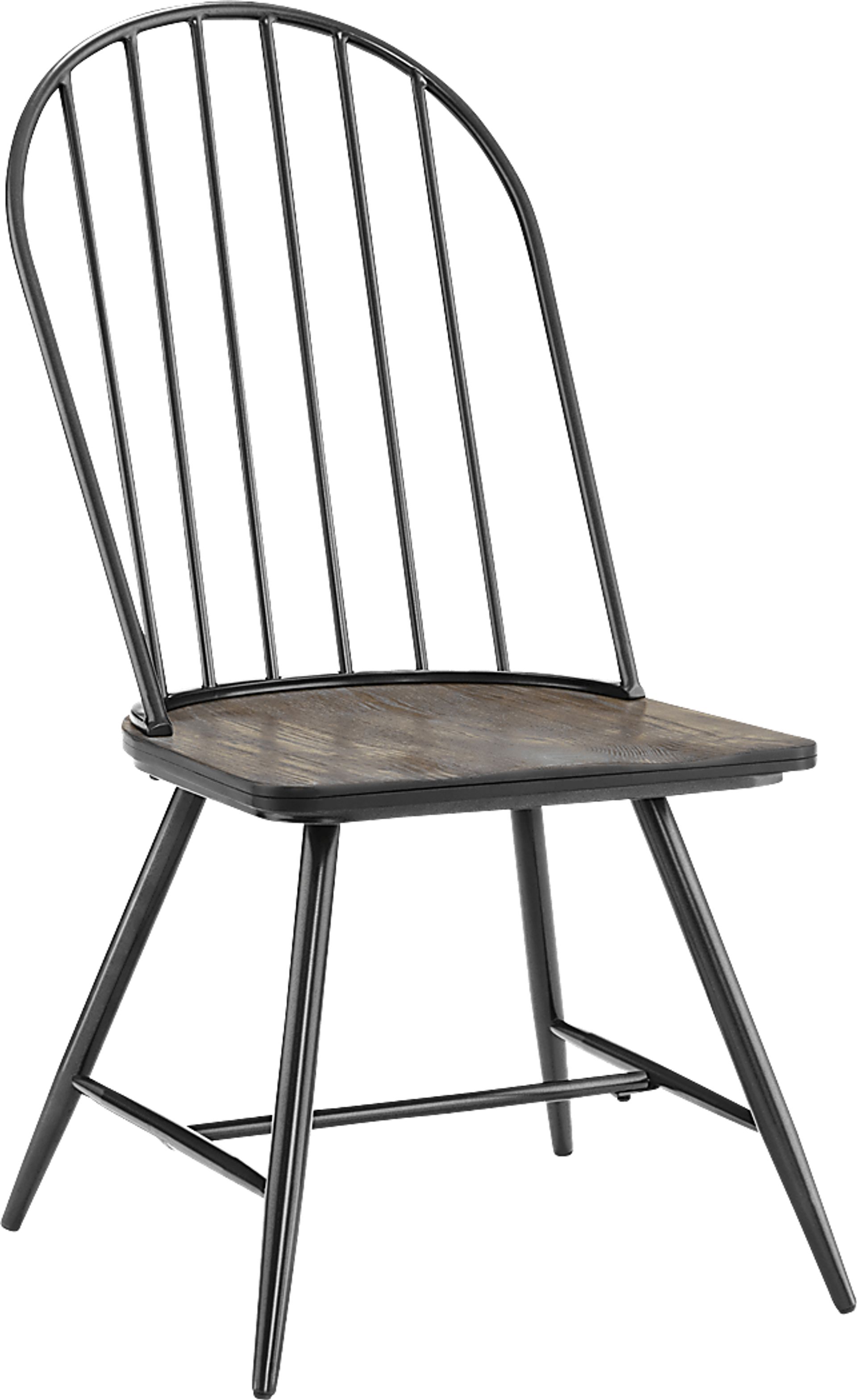 Habiba Black Side Chair, Set of 2 - Image 5