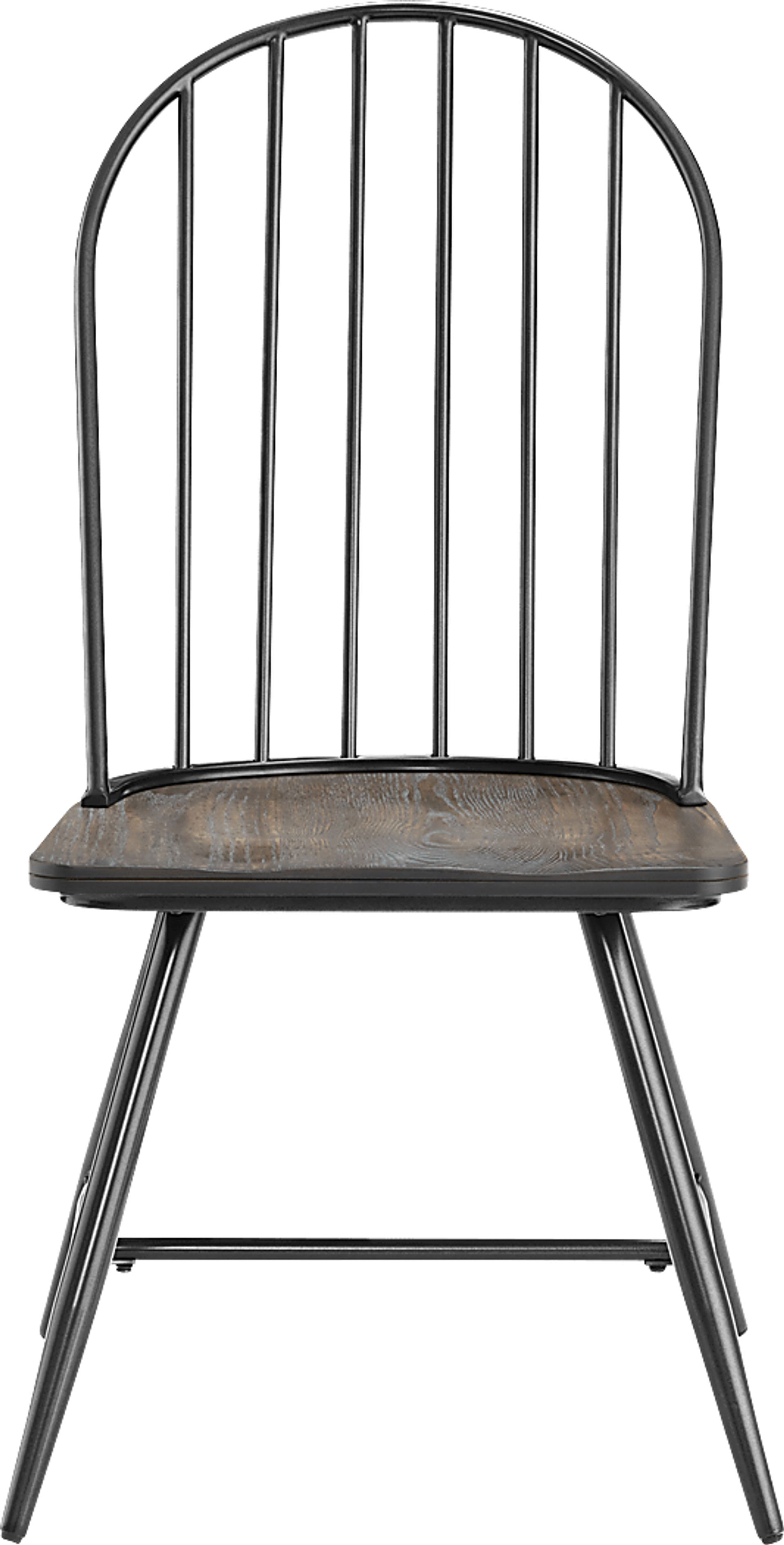Habiba Black Side Chair, Set of 2 - Image 6