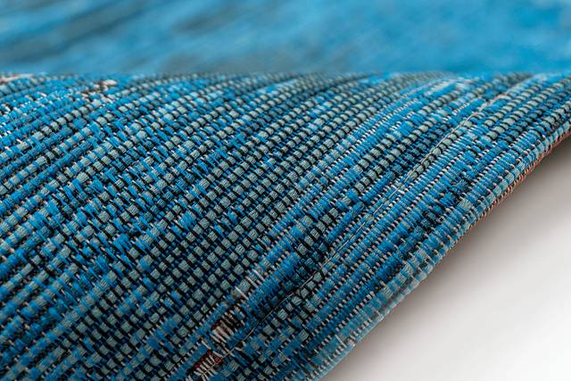 Habine Blue 7'10 x 9'10 Indoor/Outdoor Rug - Thumbnail - Image 3