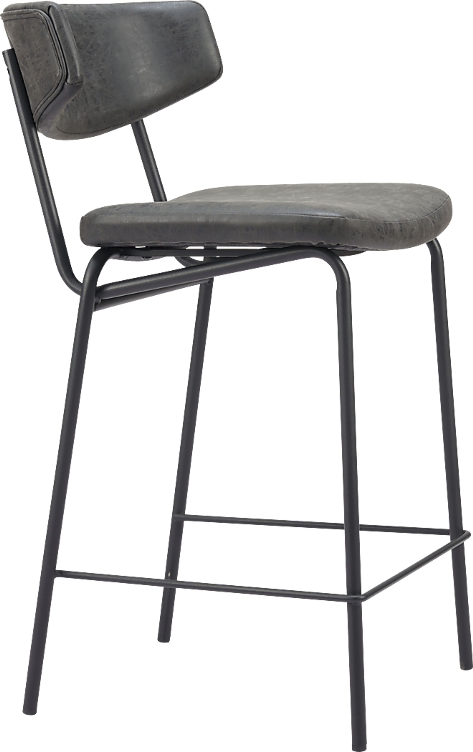 Haciendas Black Counter Height Stool, Set of 2 - Image 4