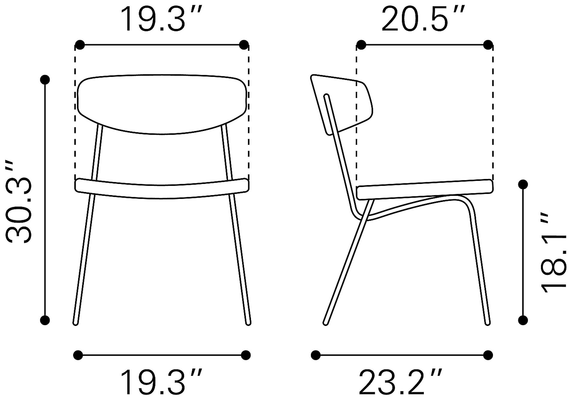 Haciendas Black Side Chair, Set of 2 - Image 11
