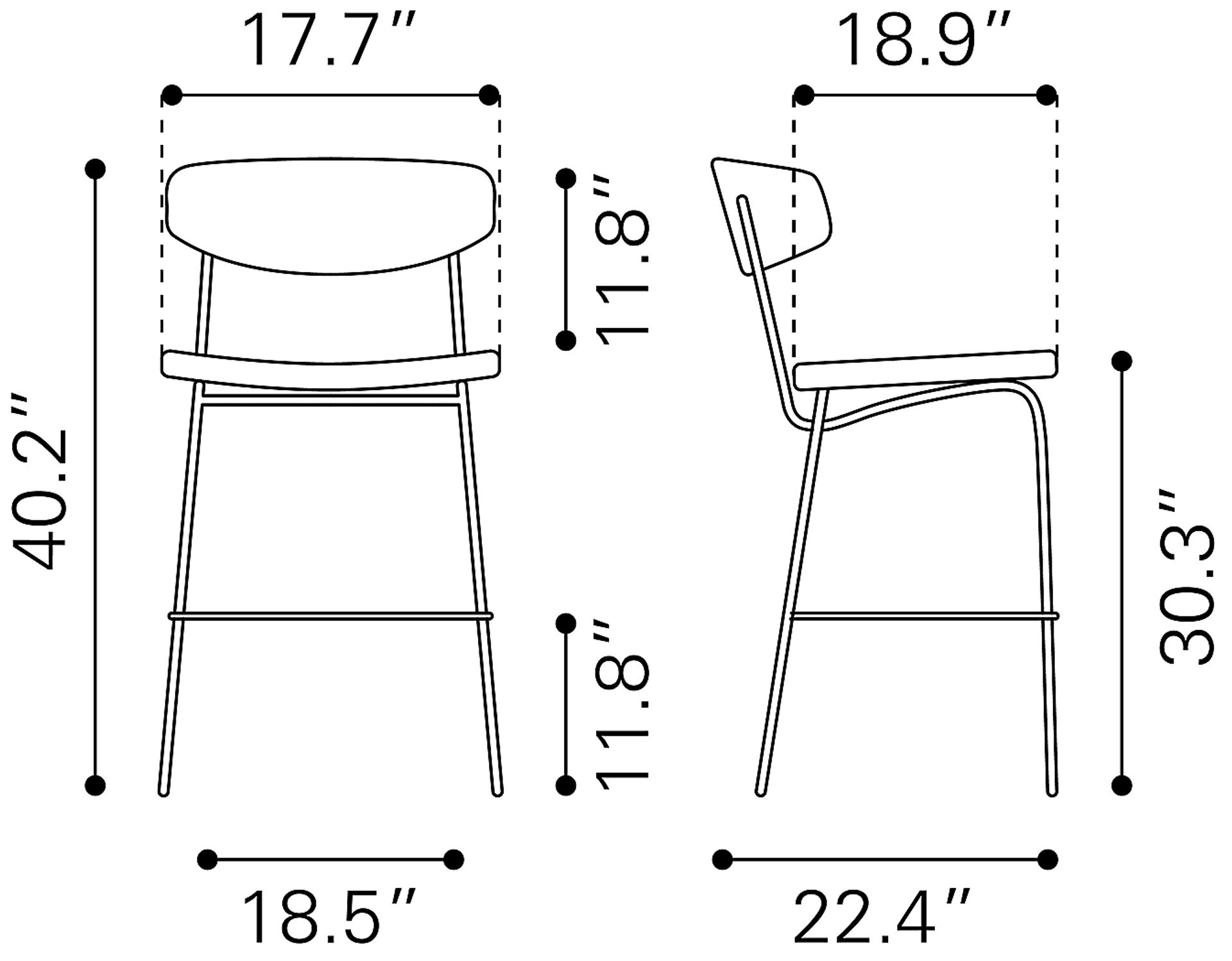 Haciendas Brown Barstool, Set of 2 - Image 10