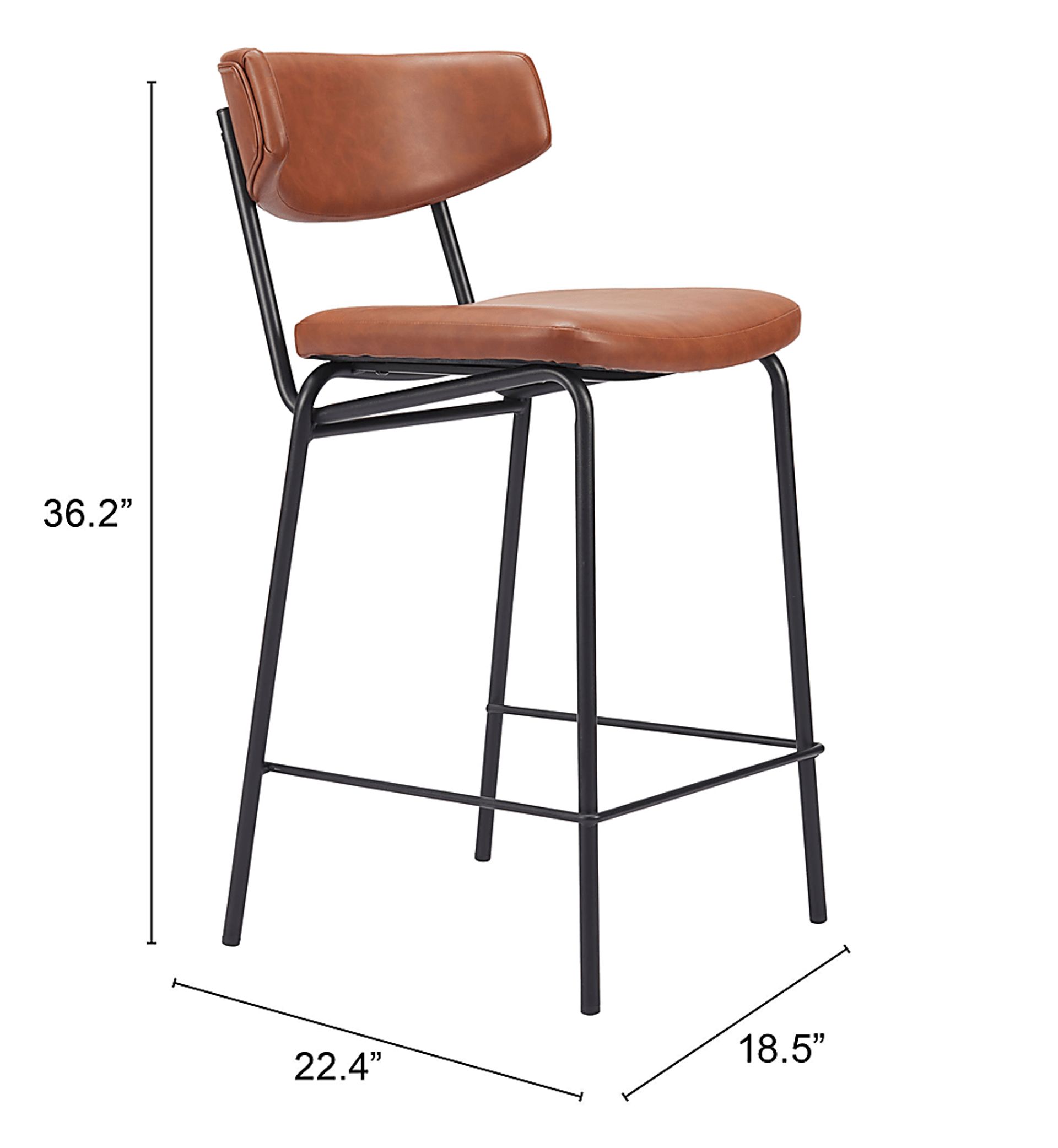 Haciendas Brown Counter Height Stool, Set of 2 - Image 10