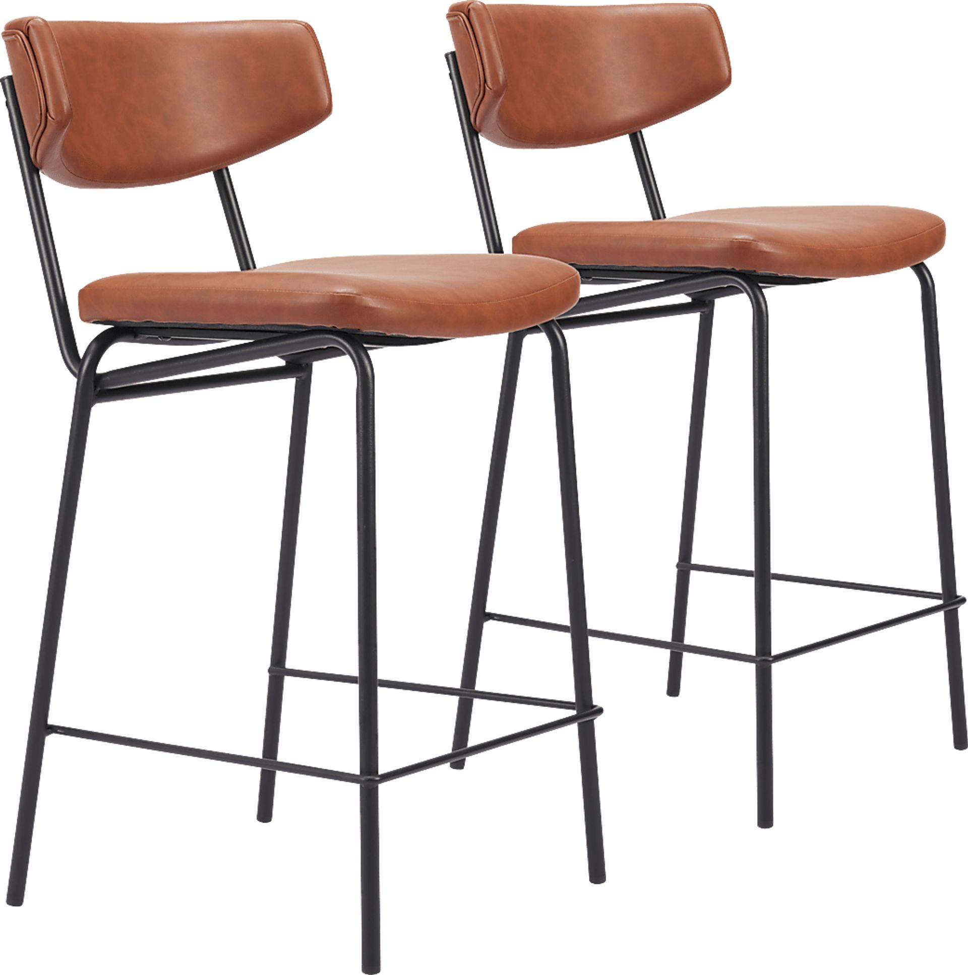 Haciendas Brown Counter Height Stool, Set of 2 - Image 1