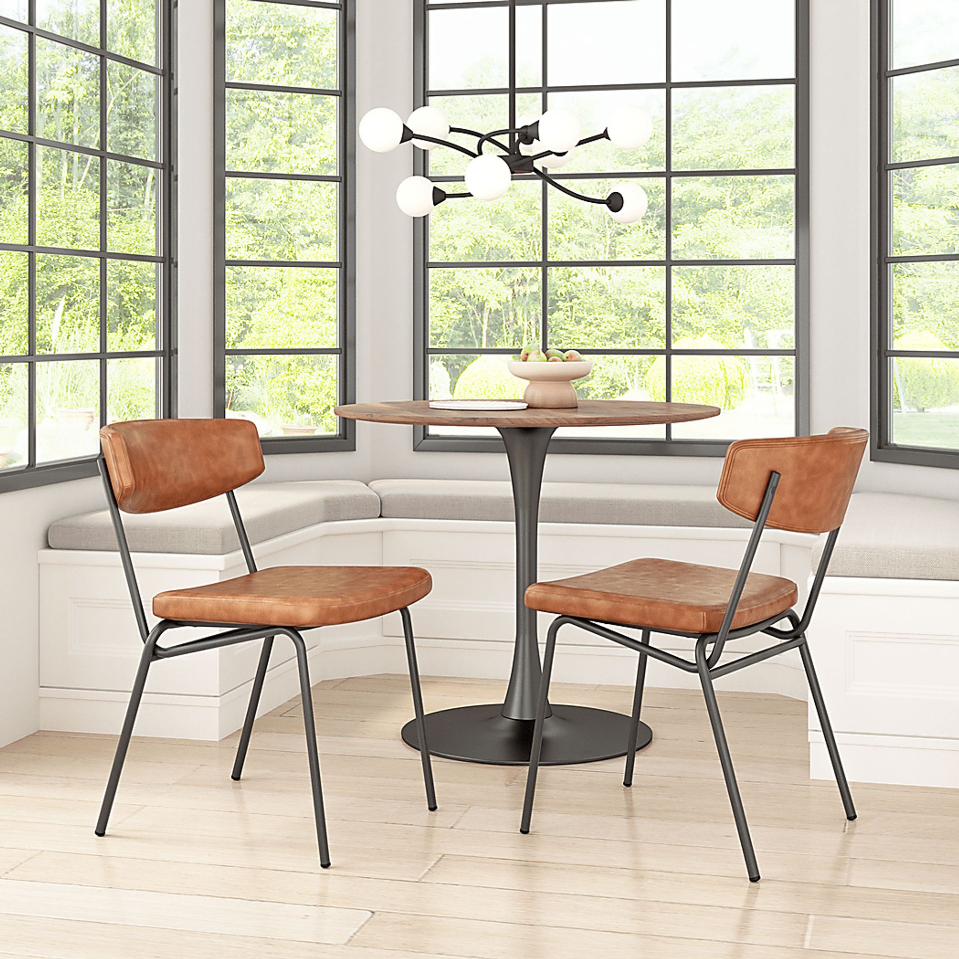 Haciendas Brown Side Chair, Set of 2 - Image 2