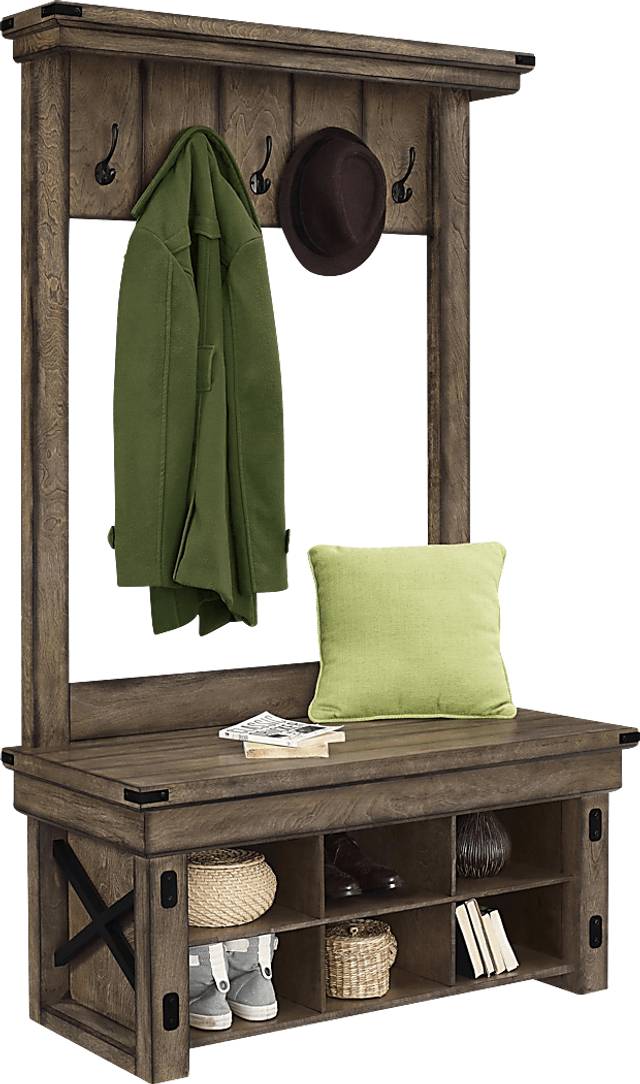 Hackrott Gray Hall Tree - Thumbnail - Image 2