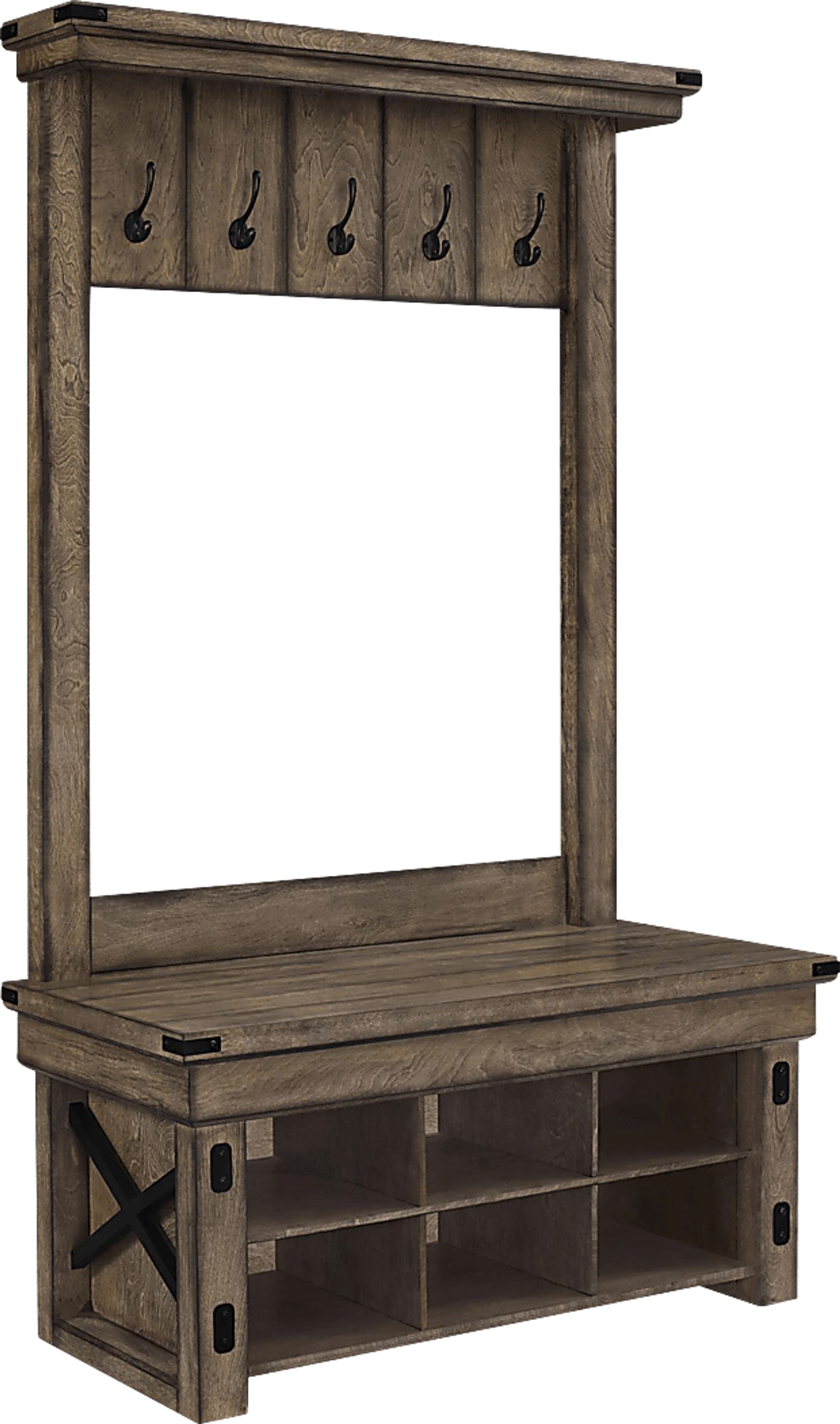 Hackrott Gray Hall Tree - Image 1