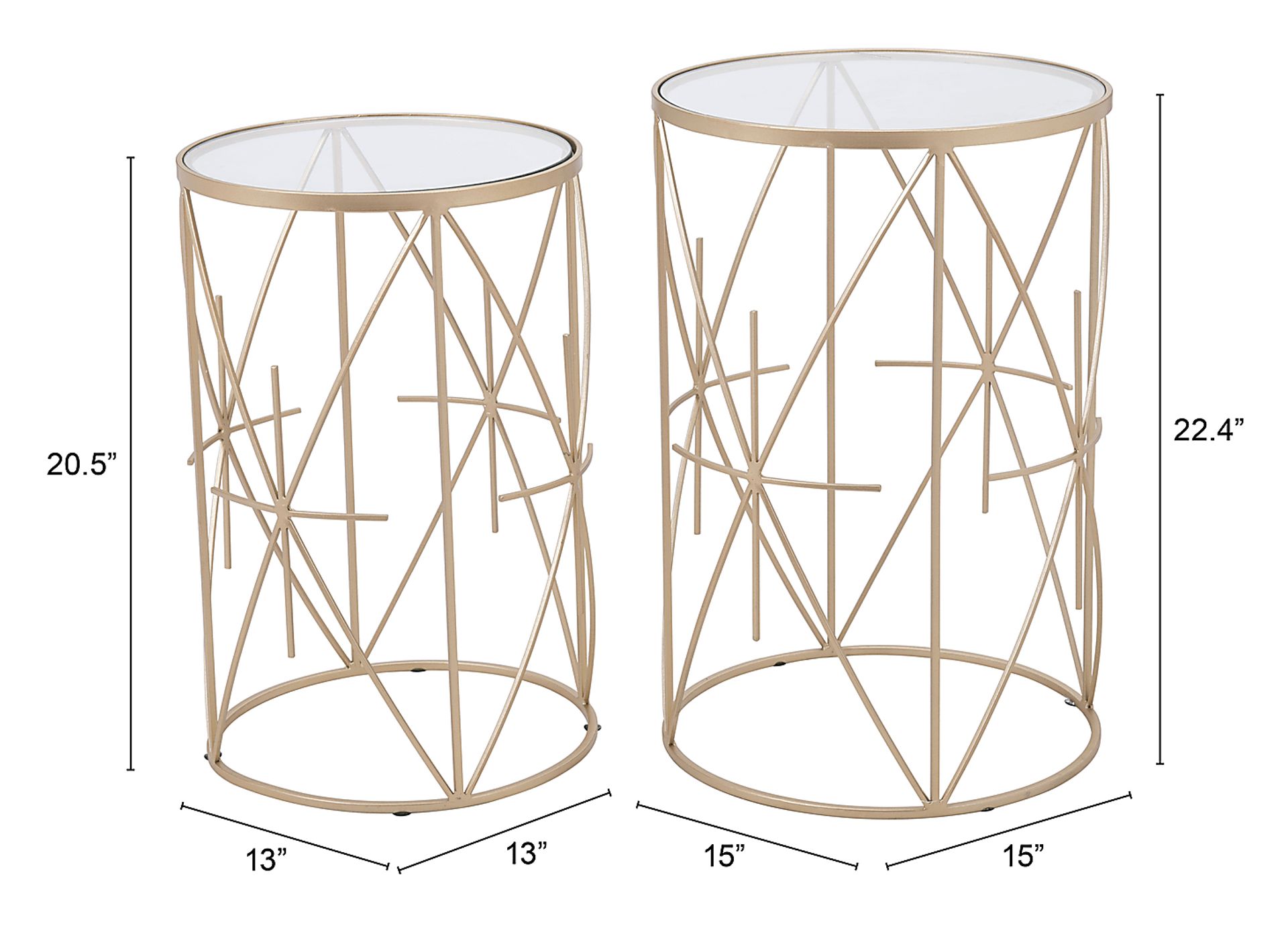 Hadden Nesting Tables, Set of 2 - Image 2