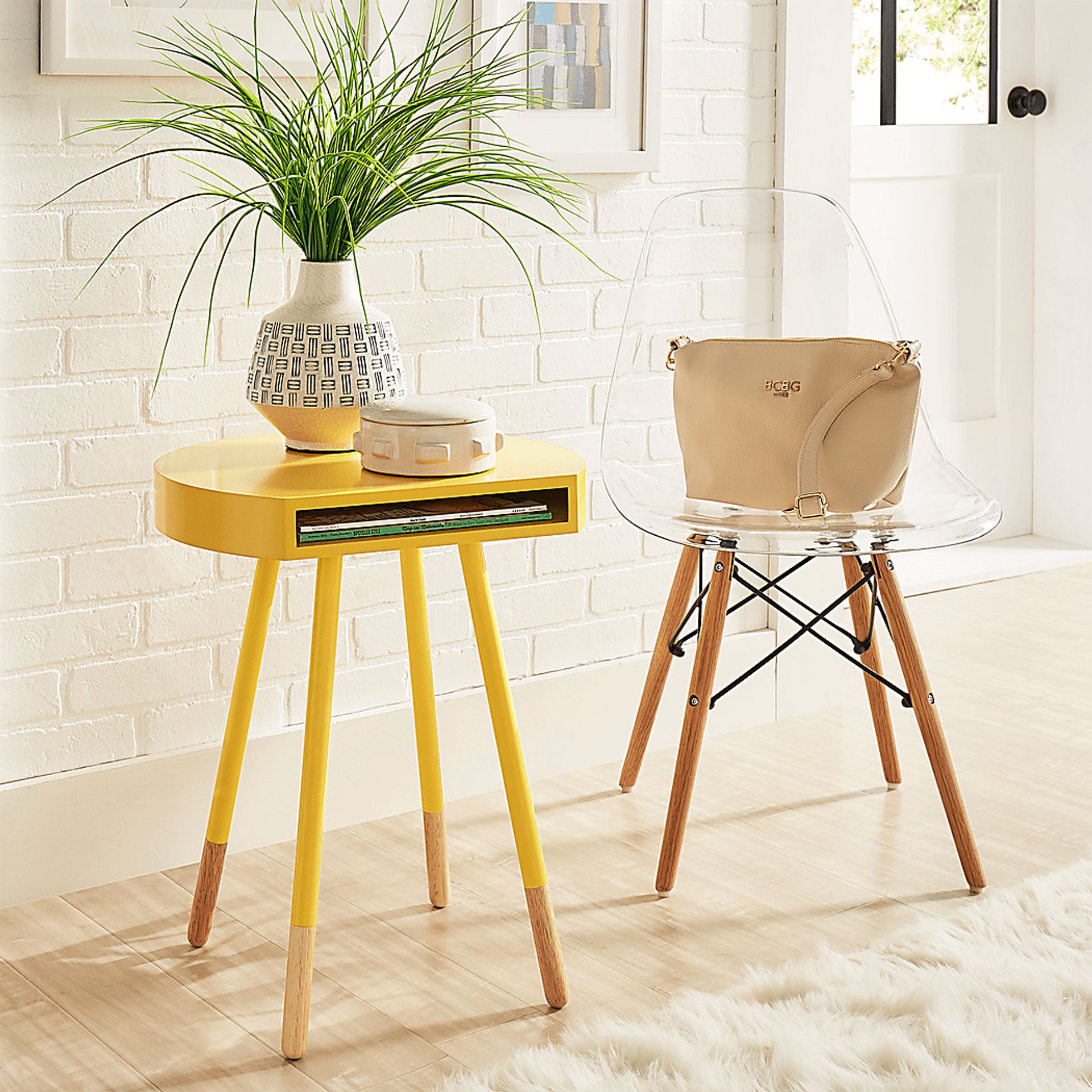 Haddie Yellow Accent Table - Image 2