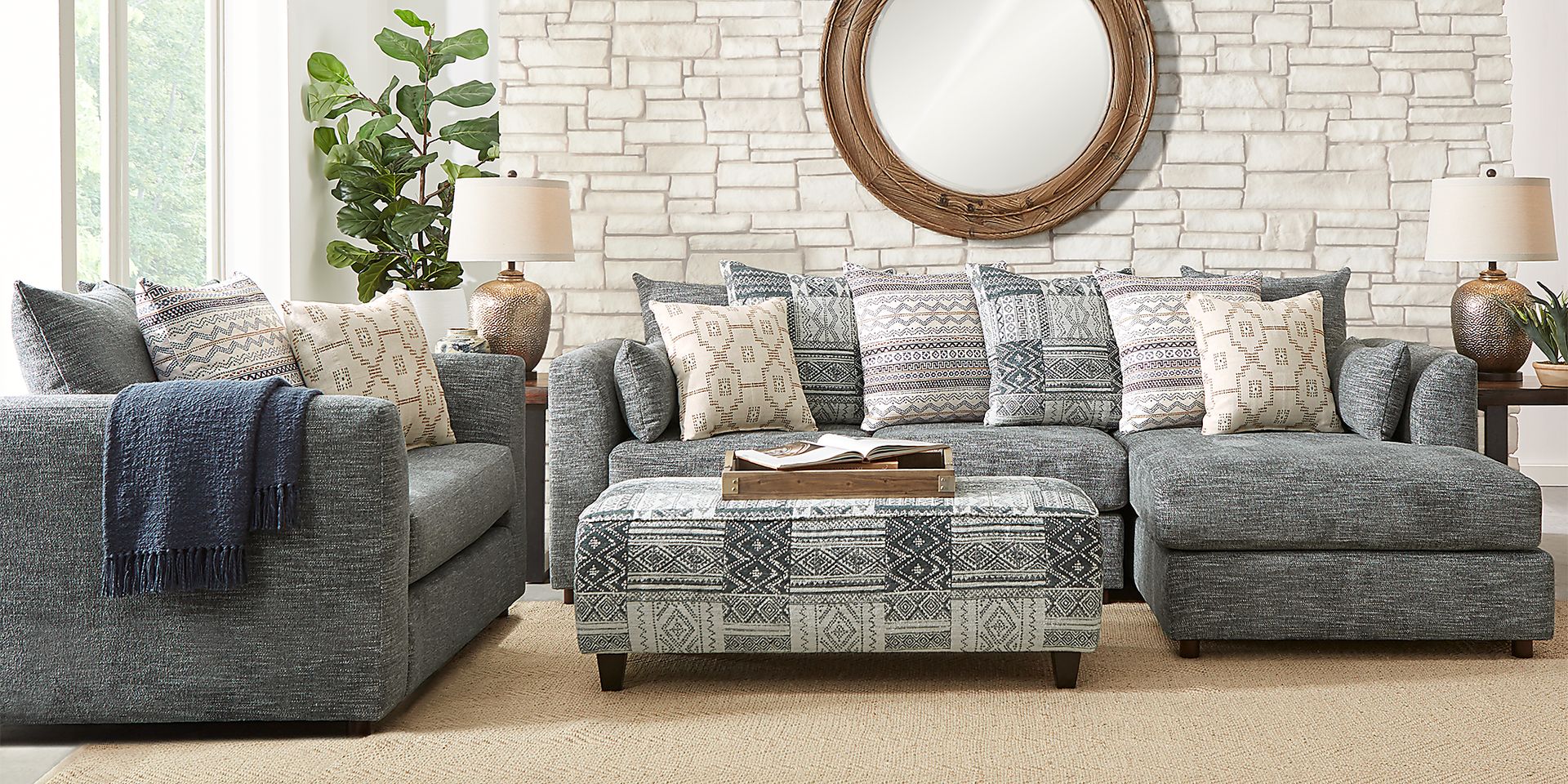 Haden Crossing Slate 2 Pc Sectional - Image 2