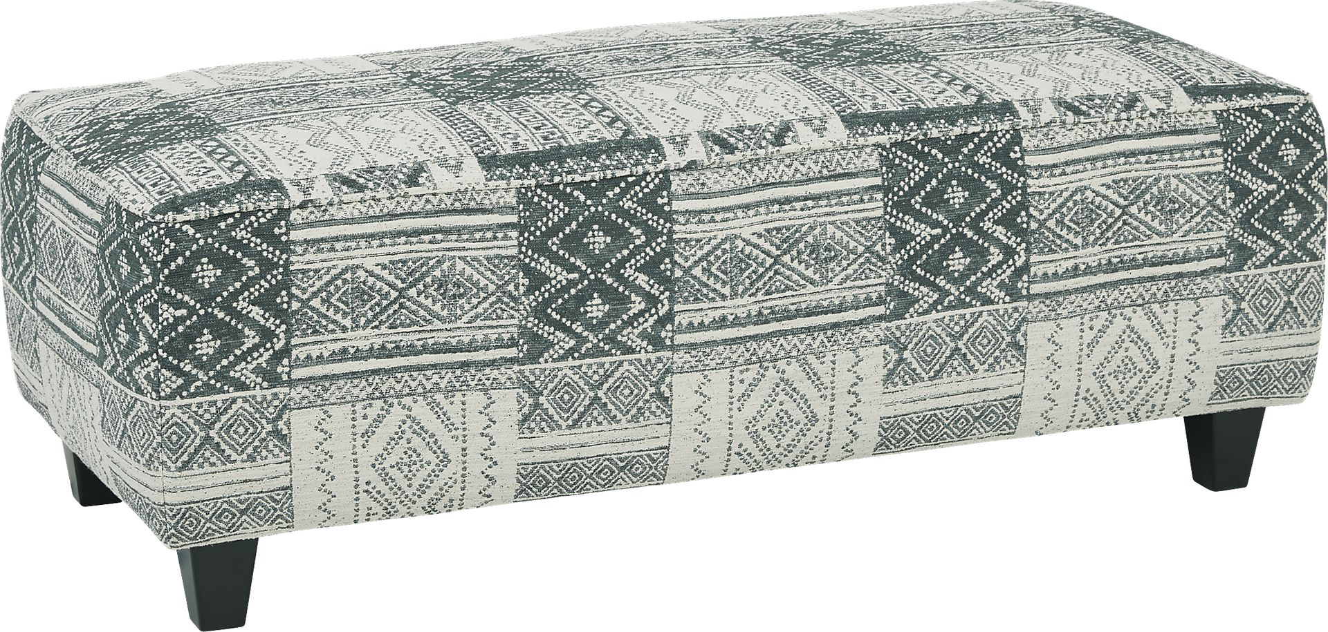 Haden Crossing Blue Cocktail Ottoman - Image 1