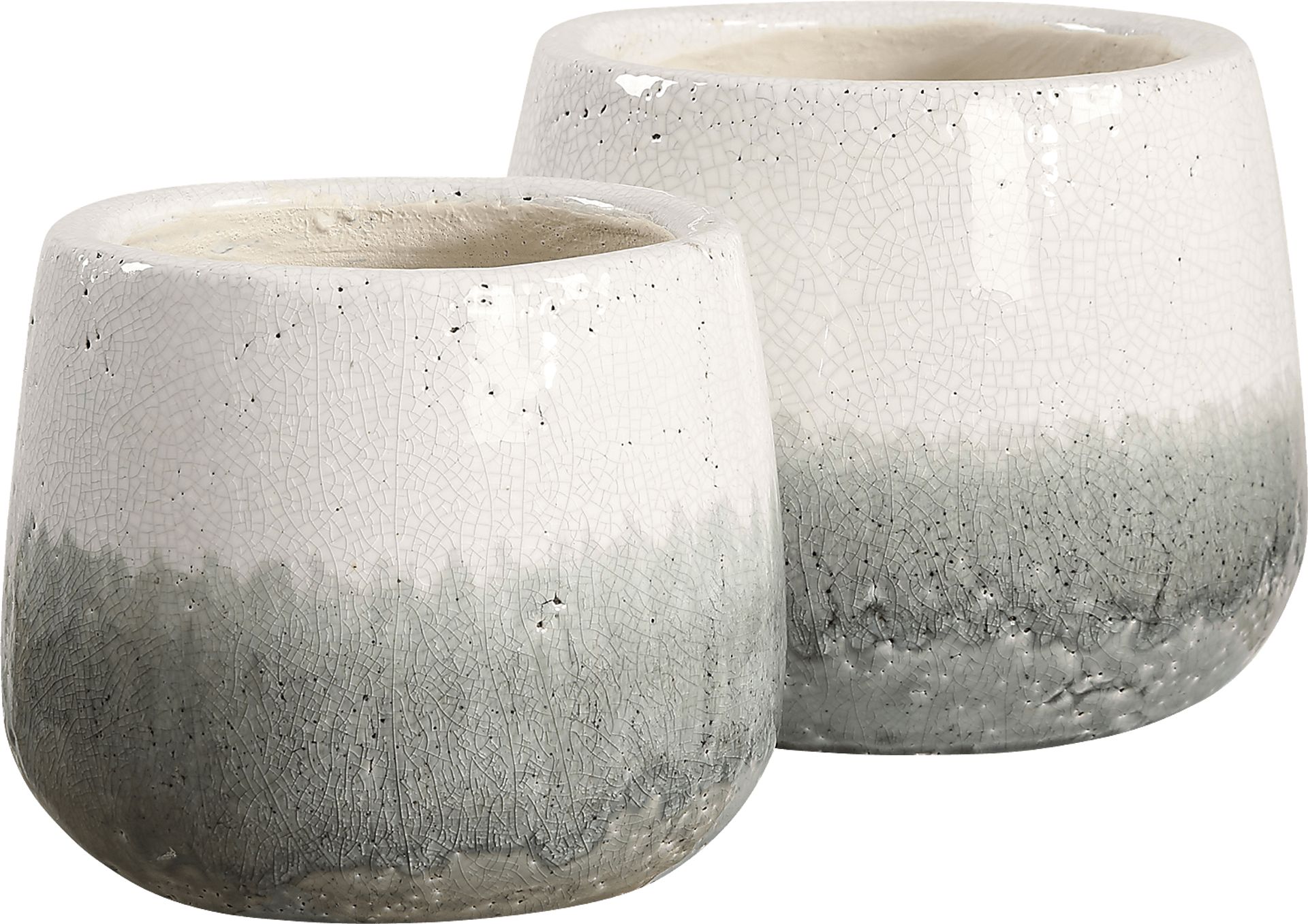 Hadila Gray Vase, Set of 2 - Image 1