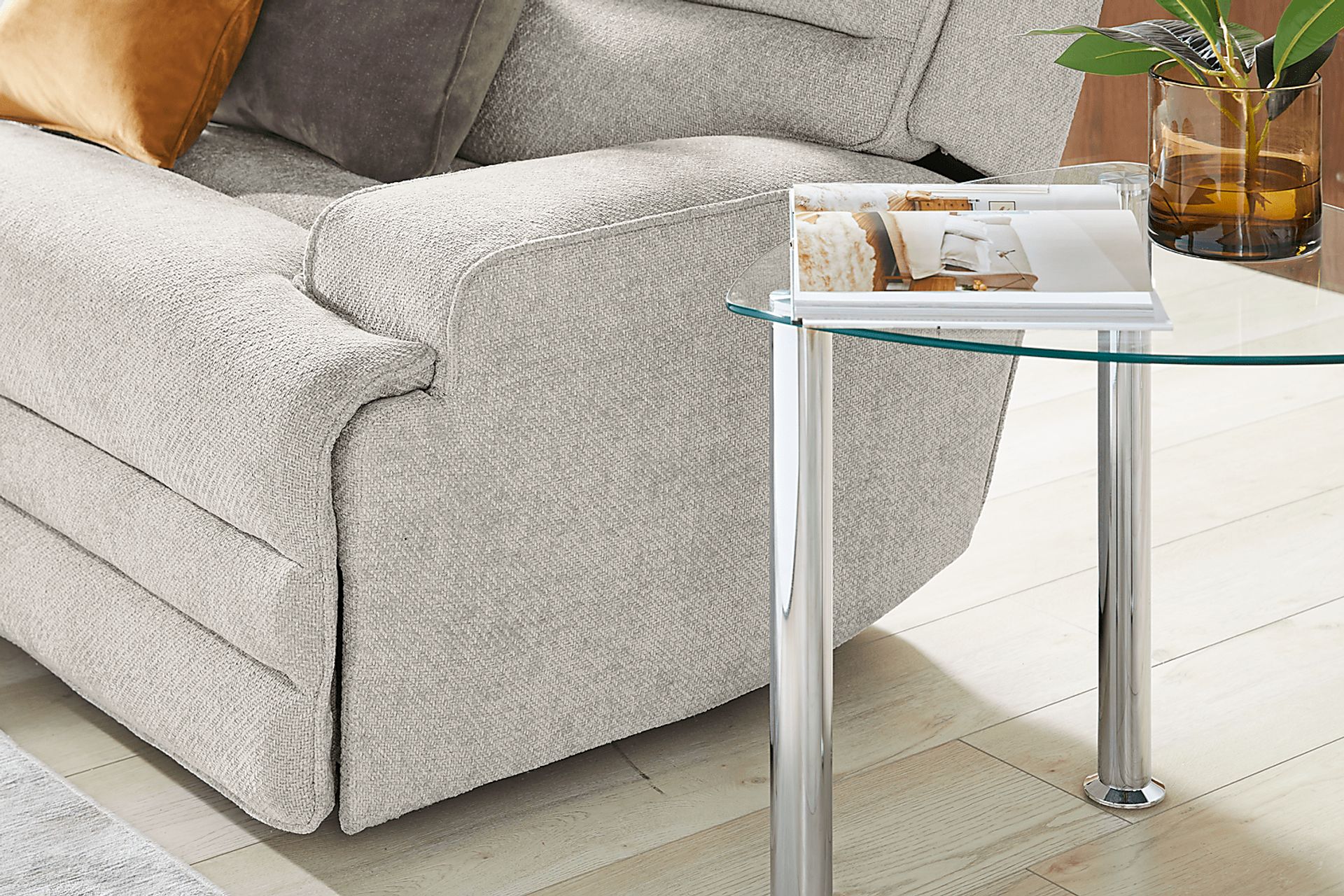 Hadley Park Beige 3 Pc Dual Power Reclining Sectional - Image 15