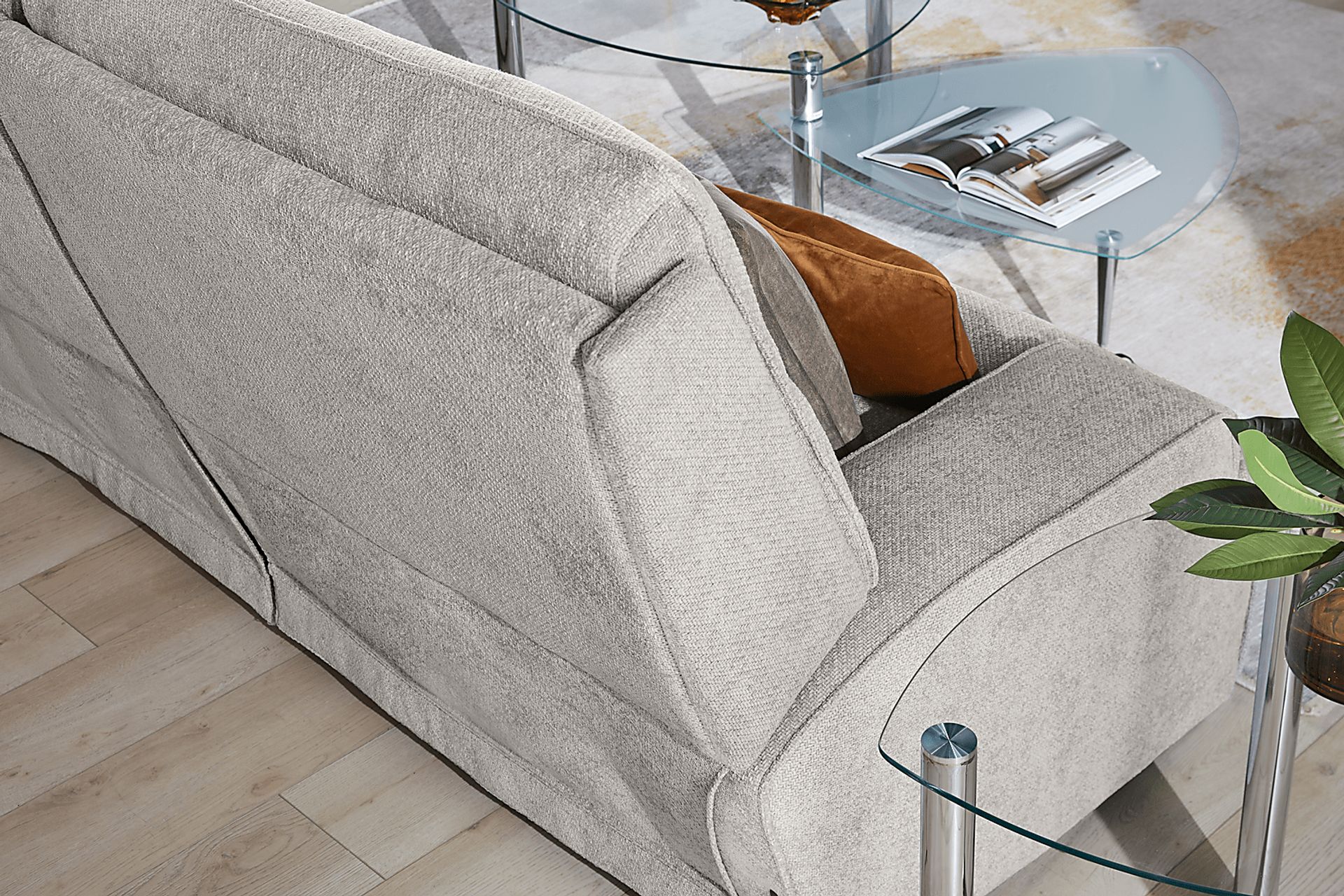 Hadley Park Beige 3 Pc Dual Power Reclining Sectional - Image 11