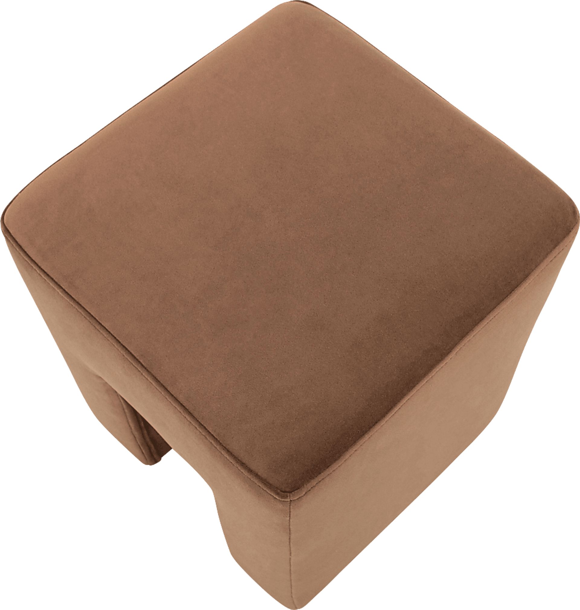 Hadria Brown Ottoman - Image 2