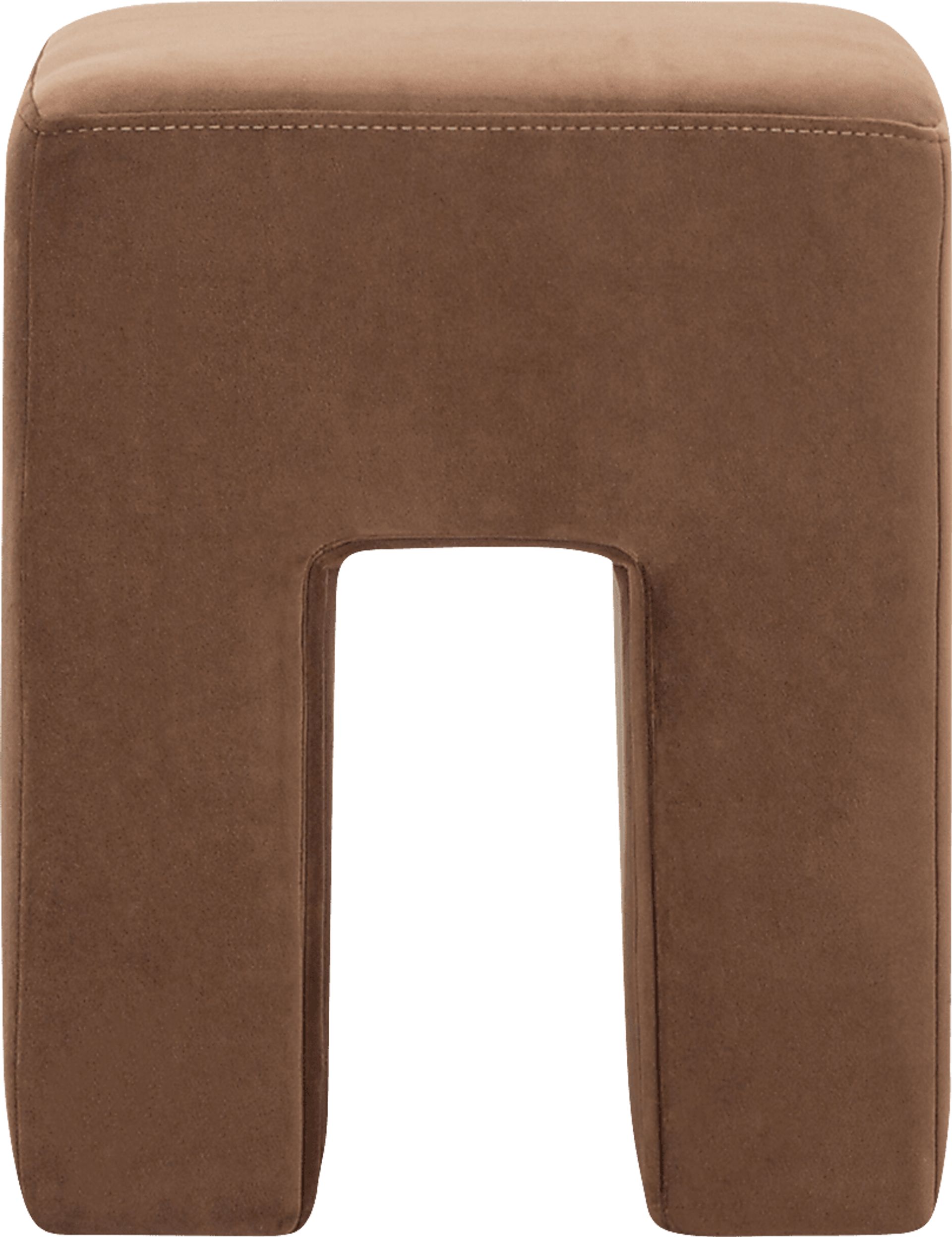 Hadria Brown Ottoman - Image 3