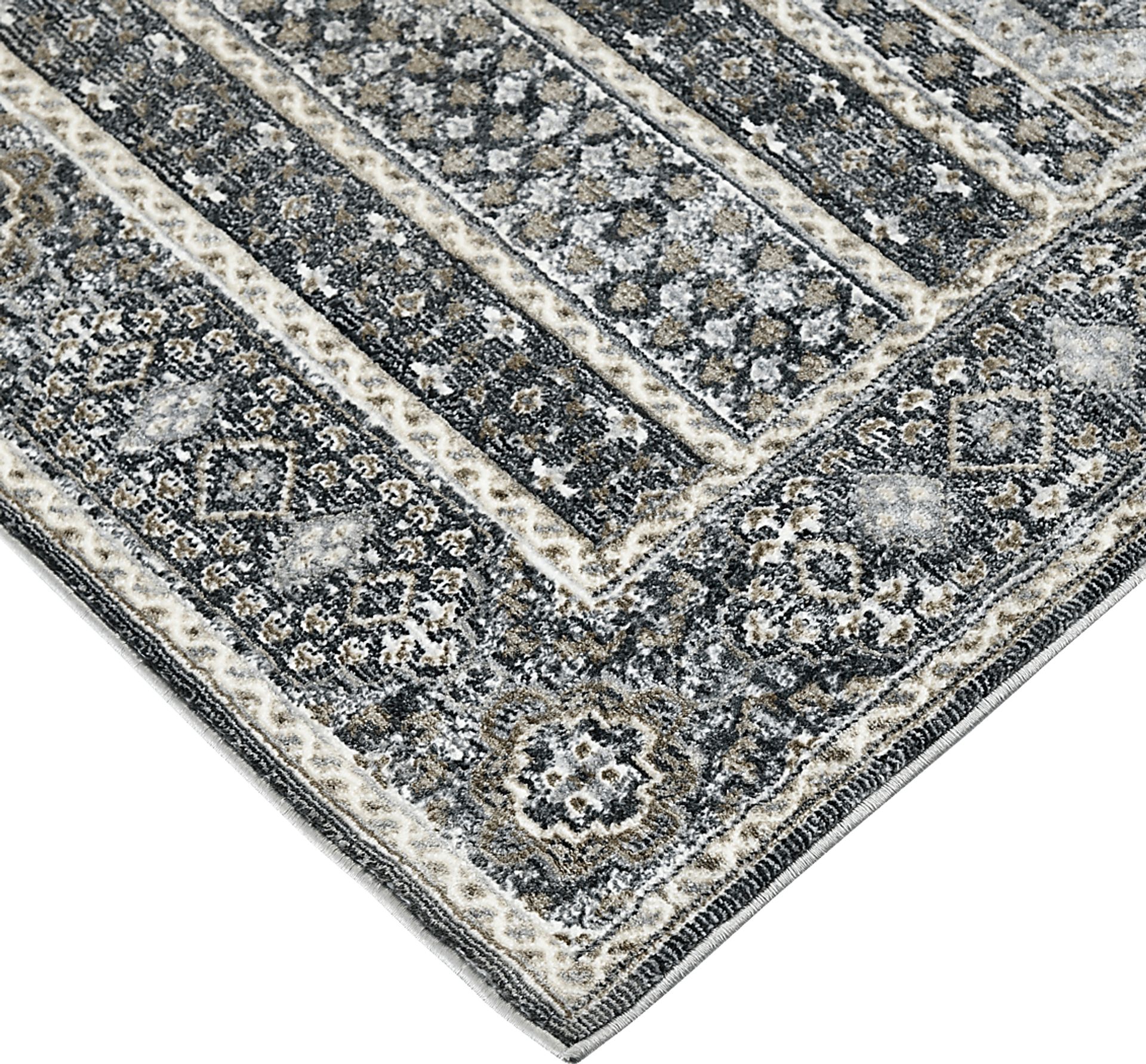 Haertley Charcoal 2'6 x 7'10 Runner Rug - Image 4