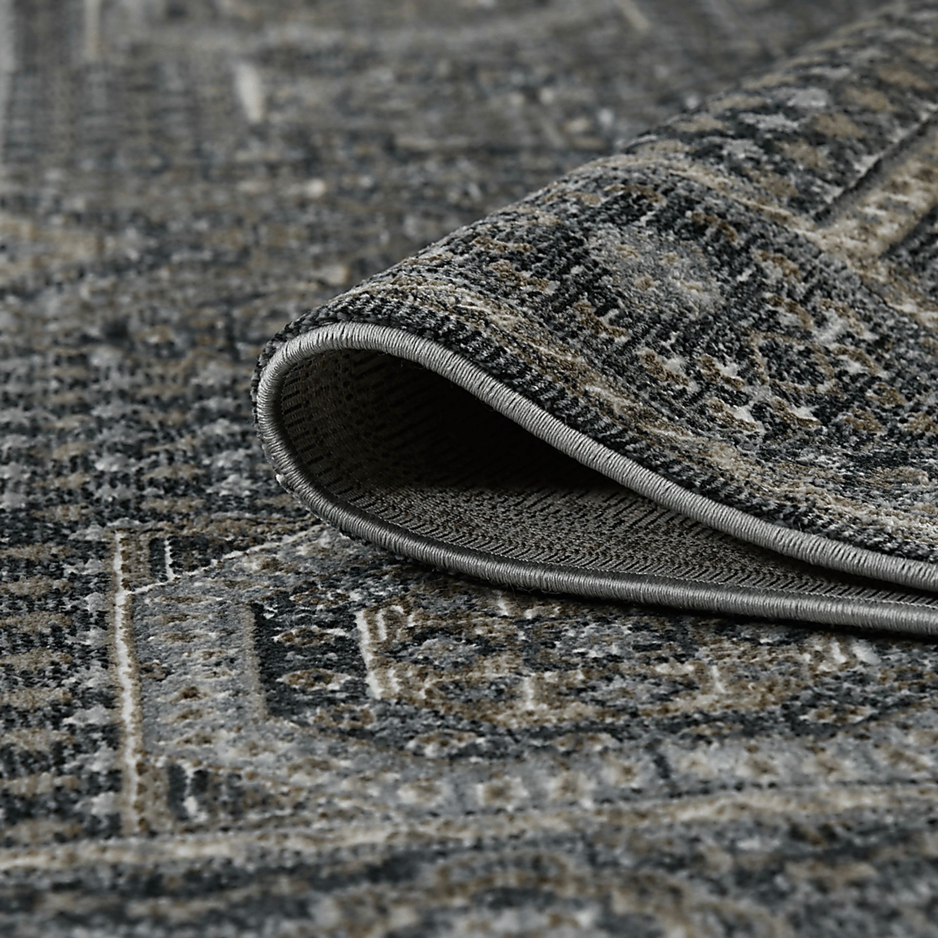Haertley Charcoal 2'6 x 7'10 Runner Rug - Image 6