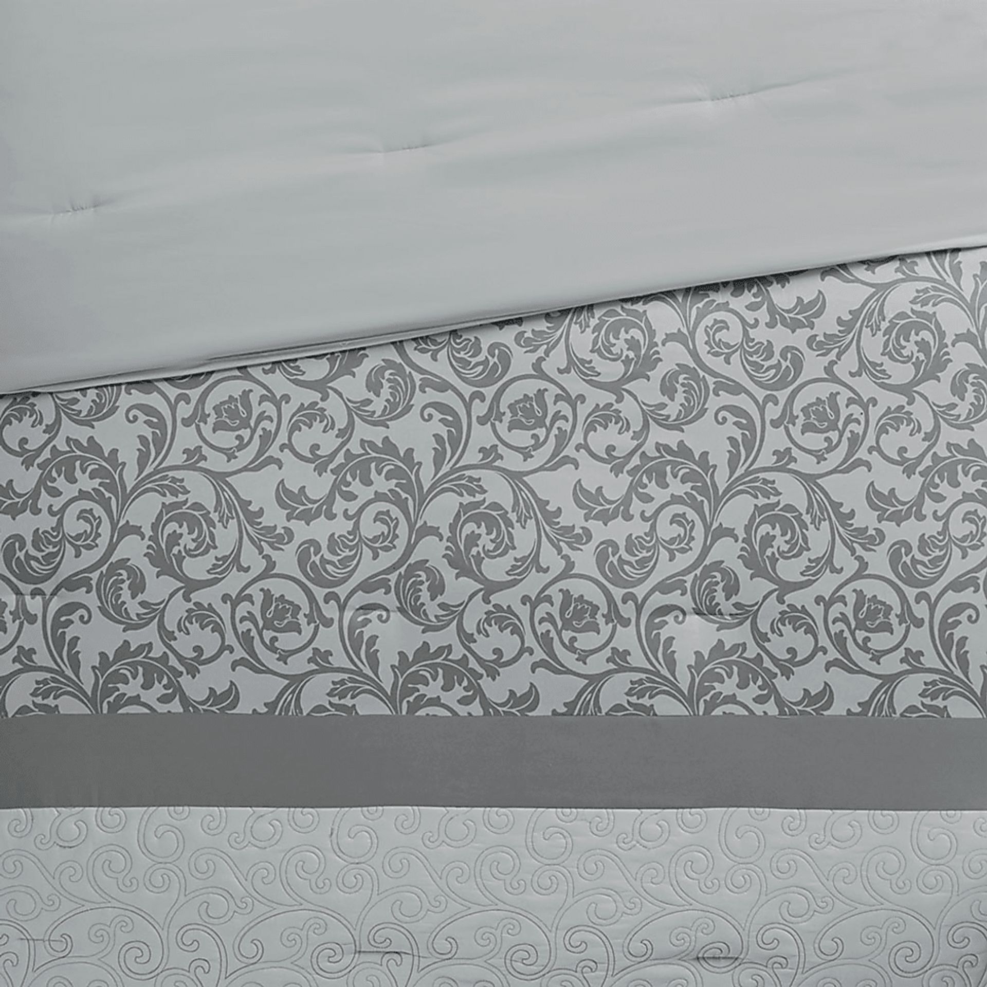 Hafnor Gray 8 Pc King Comforter Set - Image 5