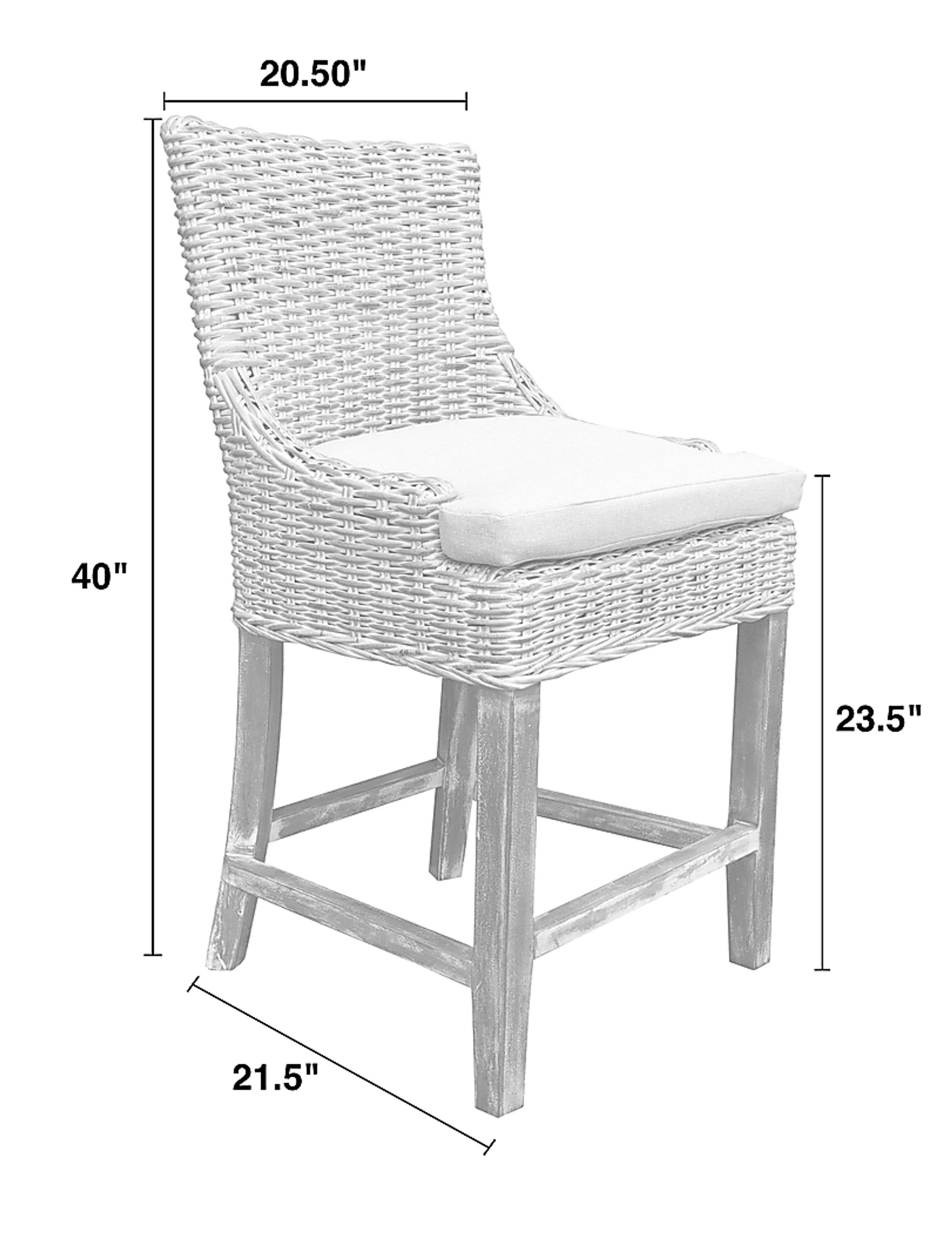 Hafsa Gray Counter Height Stool - Image 5