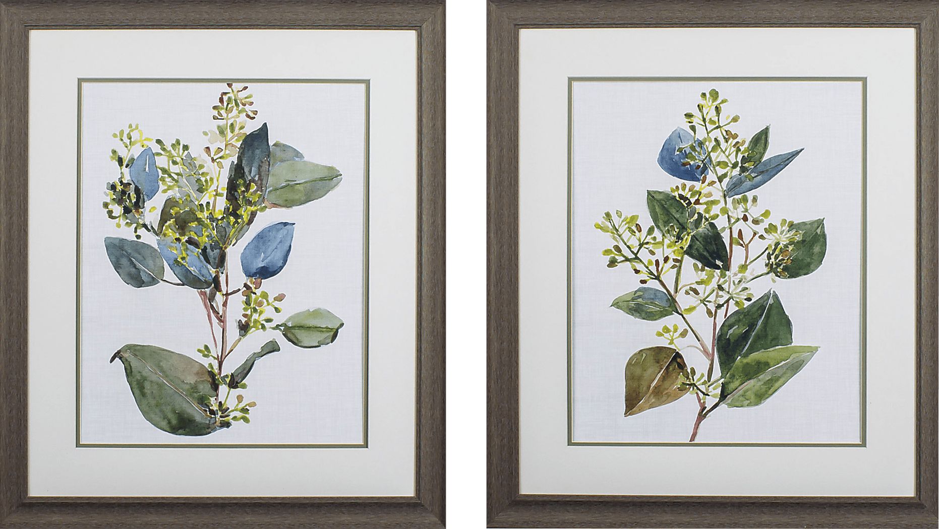 Hagemann Green Artwork, Set of 2