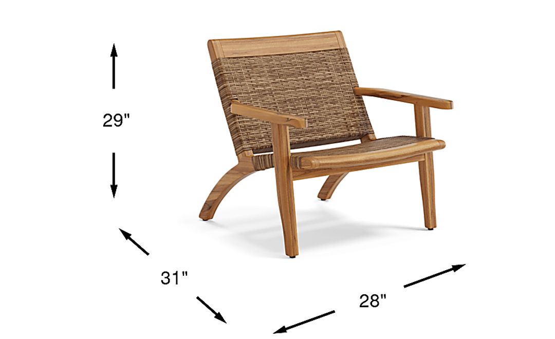 Hagen Teak Outdoor Chat Chair