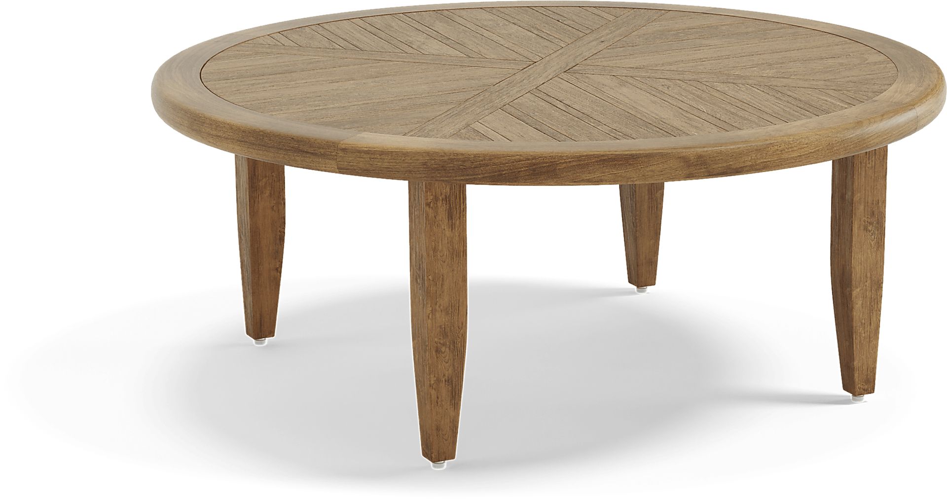 Hagen Teak 5 Pc Round Outdoor Chat Seating Set - Image 2