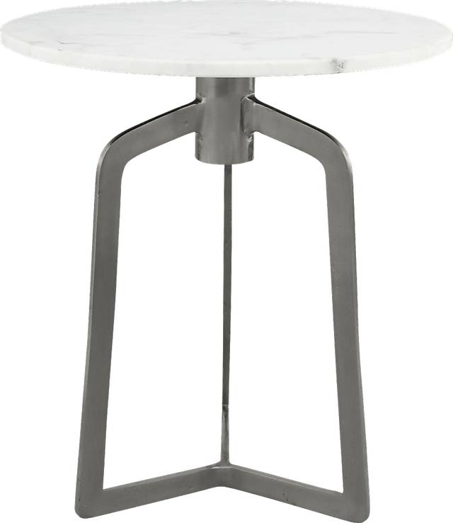 Hagley White Accent Table - Thumbnail - Image 3