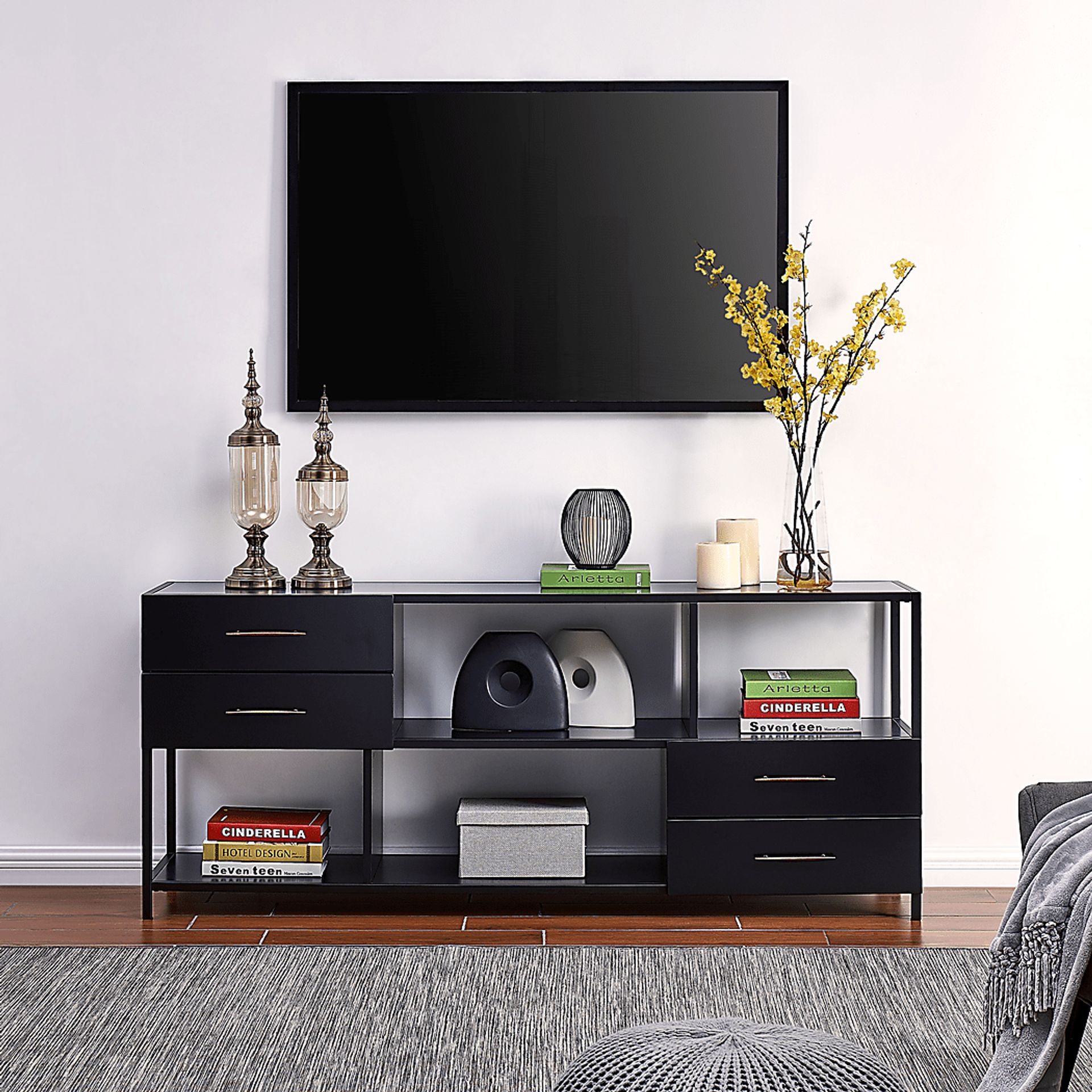 Haile Black 68 in. Console - Image 2