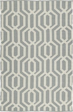 Haimon Gray 8' x 10' Indoor/Outdoor Rug