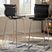 Hainlin Black Counter Height Stool, Set of 2
