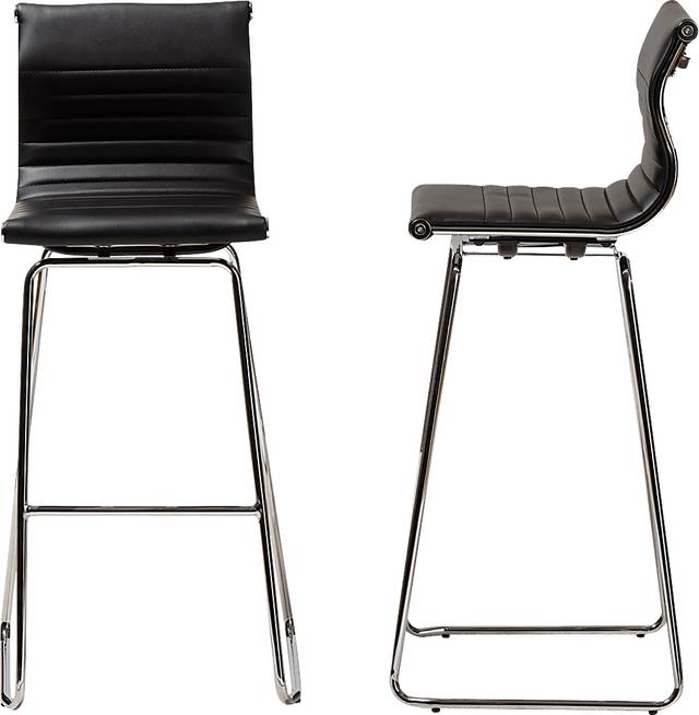 Hainlin Black Counter Height Stool, Set of 2 - Thumbnail - Image 2