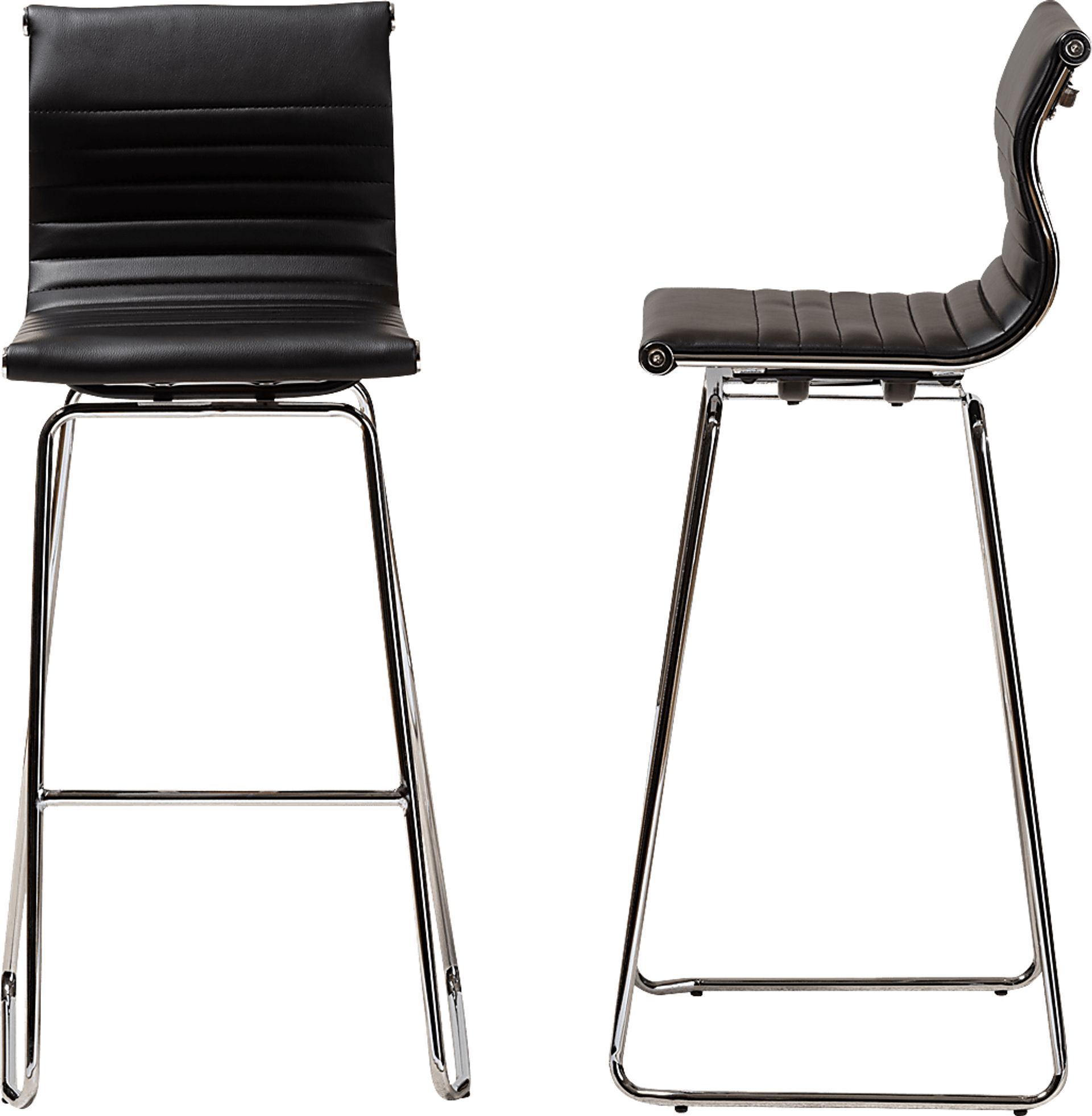 Hainlin Black Counter Height Stool, Set of 2 - Image 2