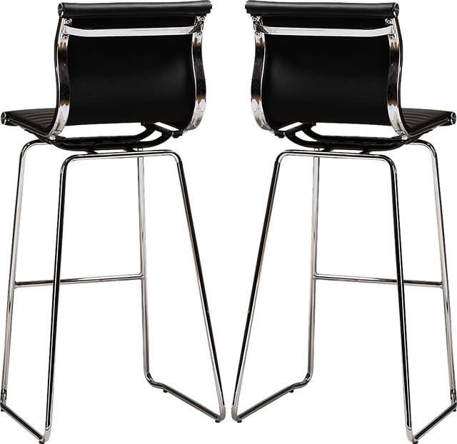 Hainlin Black Counter Height Stool, Set of 2 - Thumbnail - Image 5