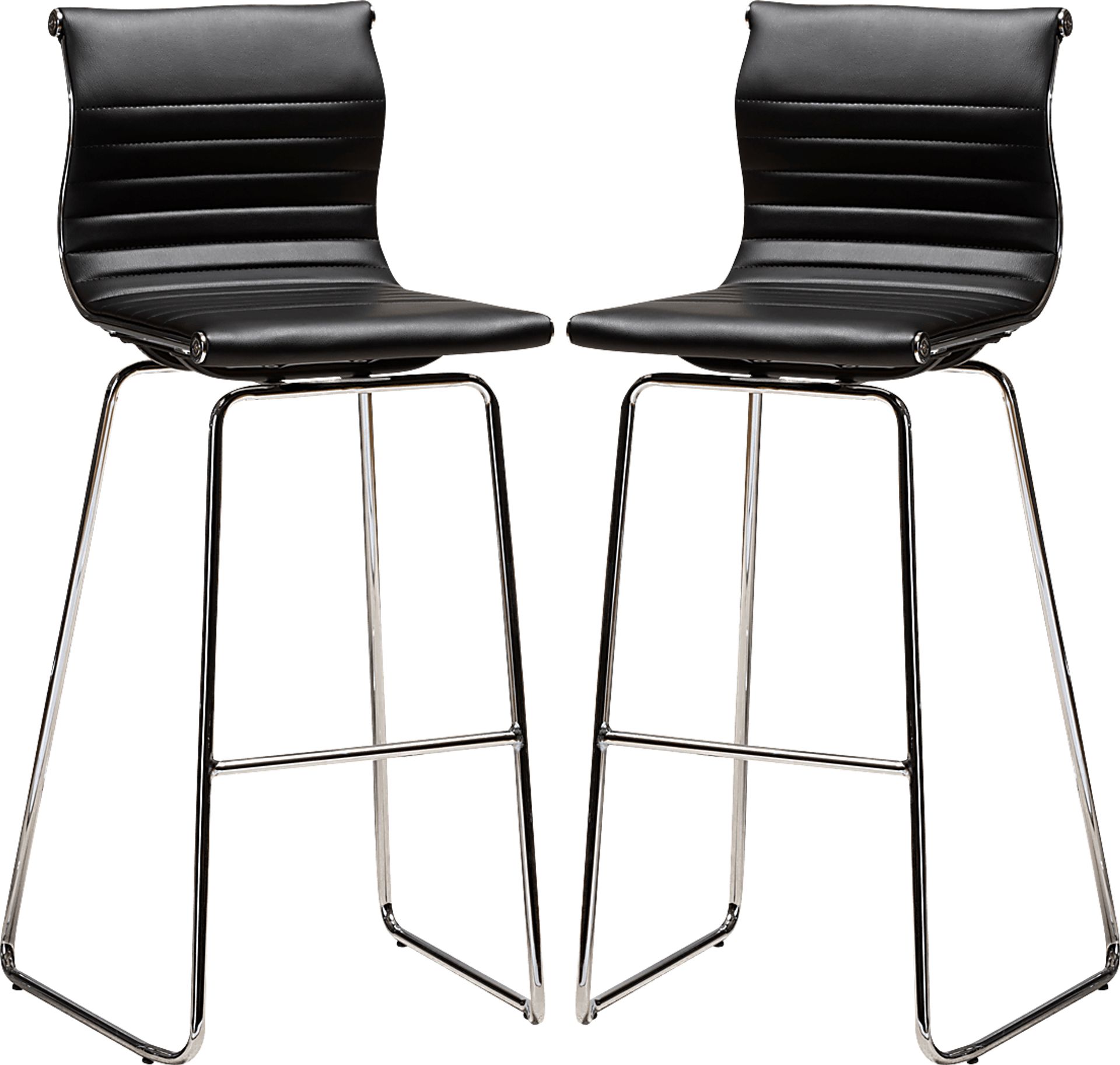 Hainlin Black Counter Height Stool, Set of 2 - Image 1