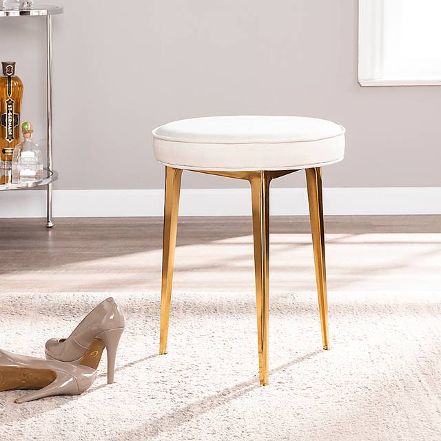 Hainsworth Gold Vanity Stool - Thumbnail - Image 2