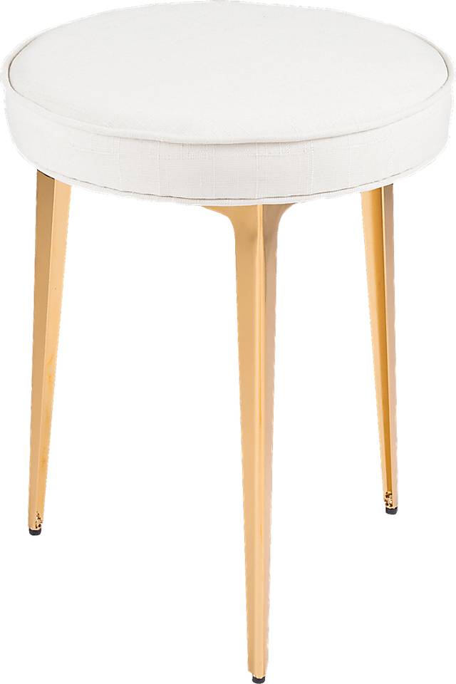 Hainsworth Gold Vanity Stool - Thumbnail - Image 1