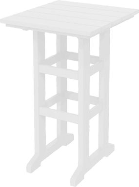 Pawleys Island Haisai White 28in. Bar Height Outdoor Table