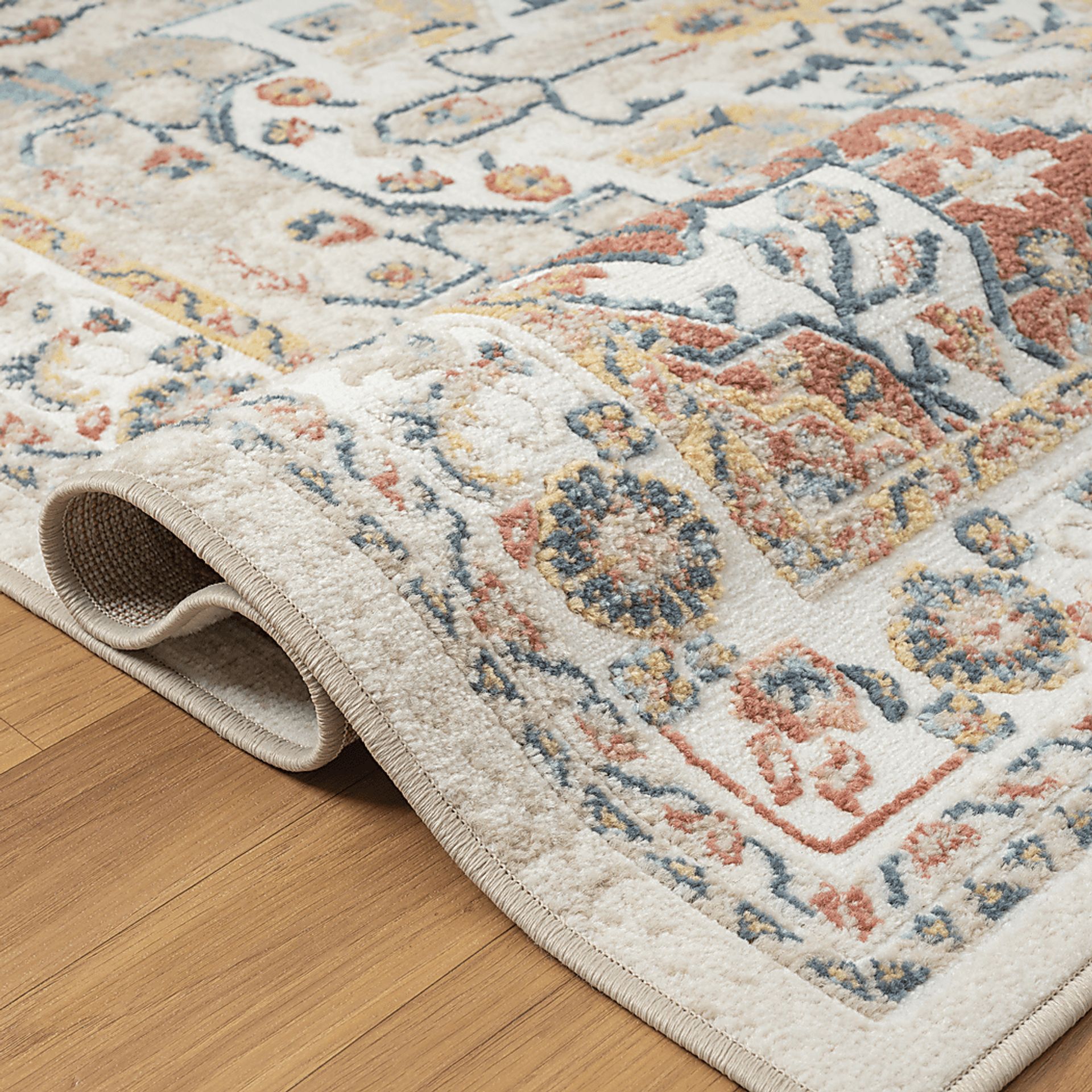 Haisam Rust/Ivory 3'11 x 6' Rug - Image 4