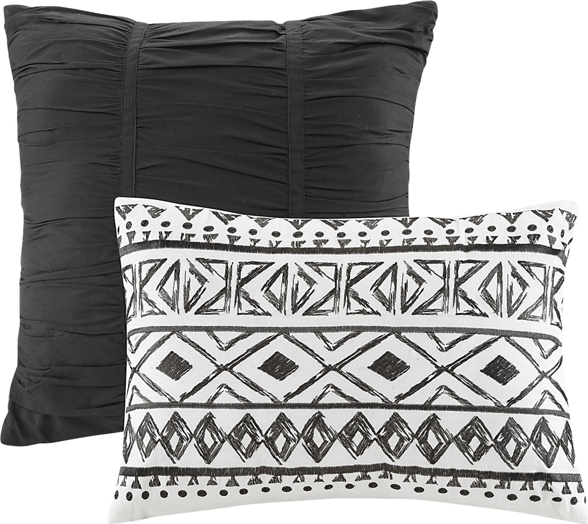 Haisley Black 7 Pc Queen Comforter Set - Image 10