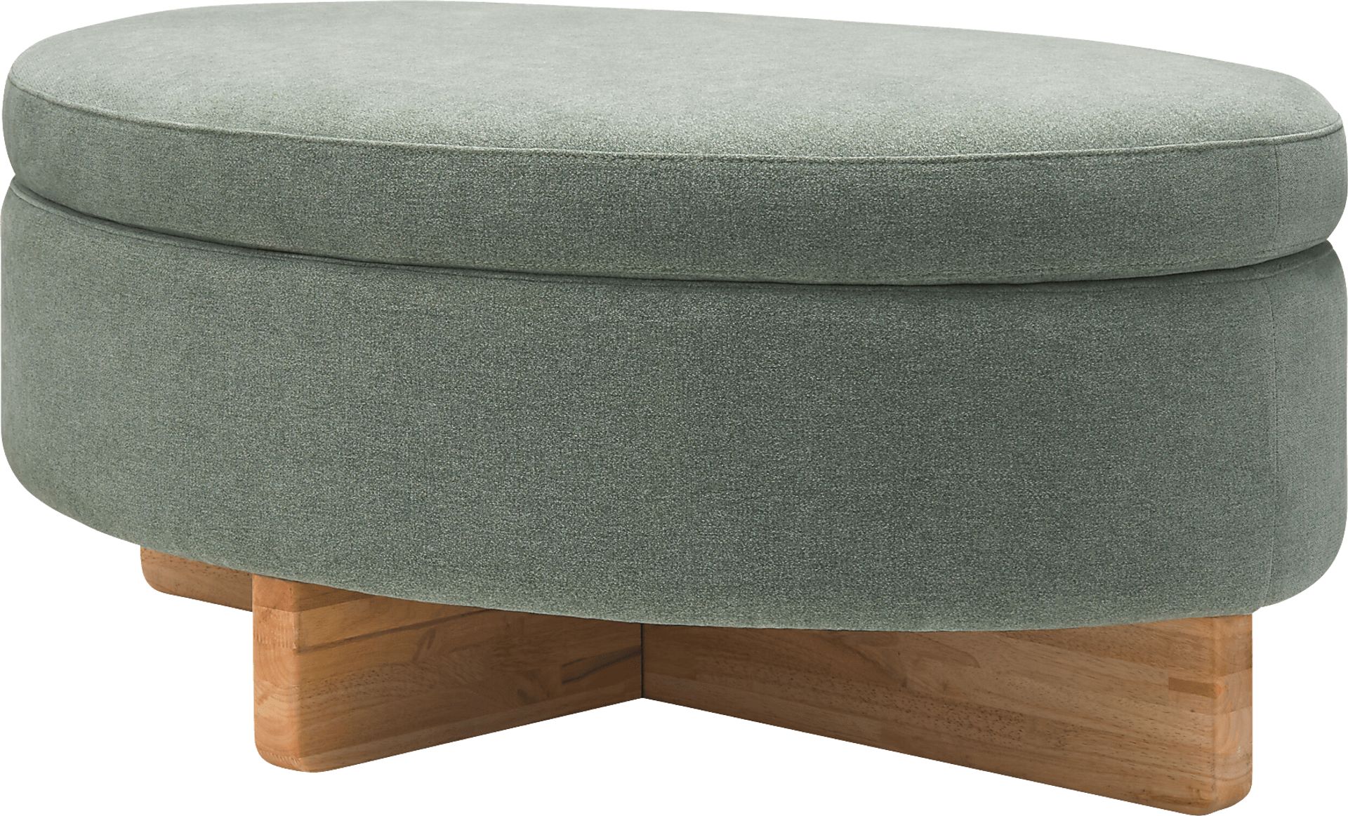 Hakam Teal Storage Ottoman - Image 1