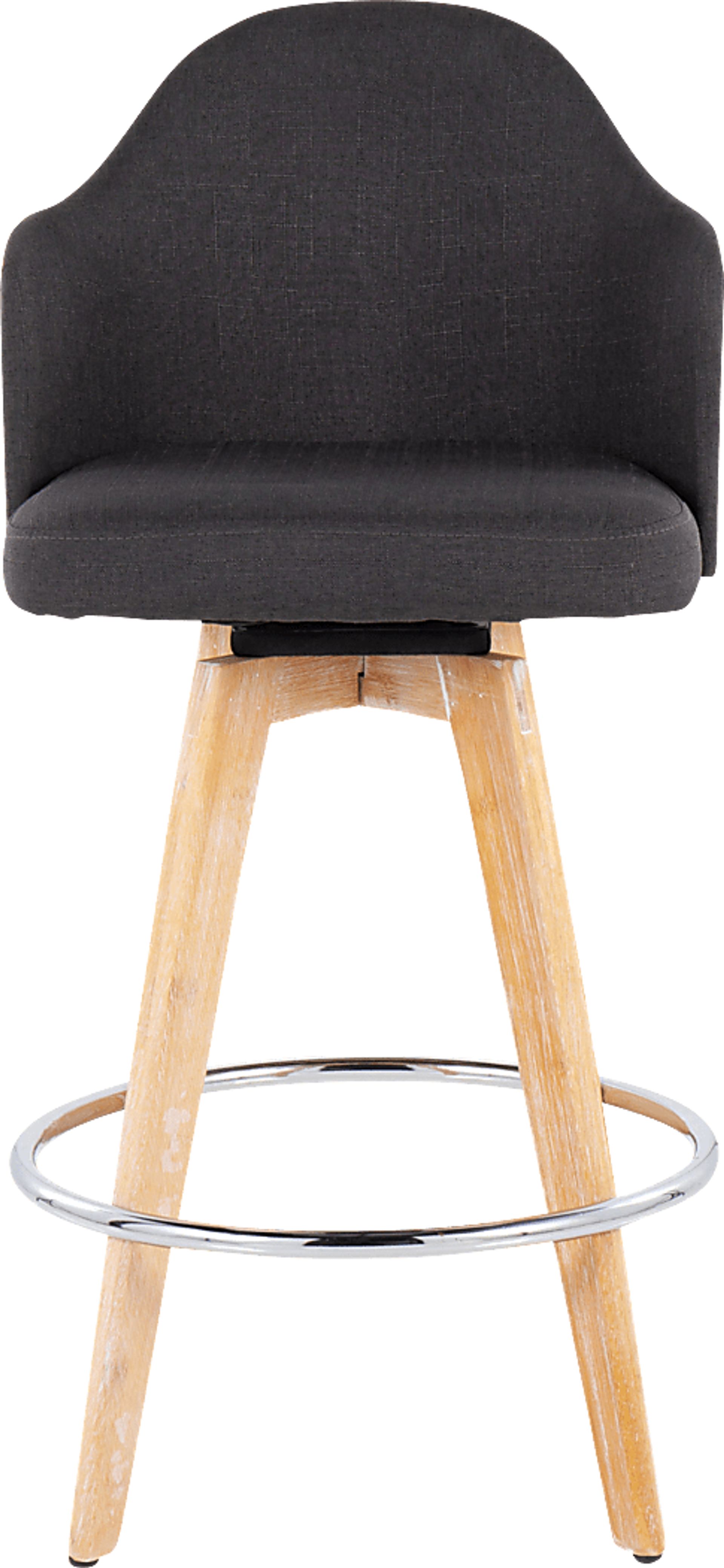 Hakea Charcoal Counter Height Stool, Set of 2 - Image 6